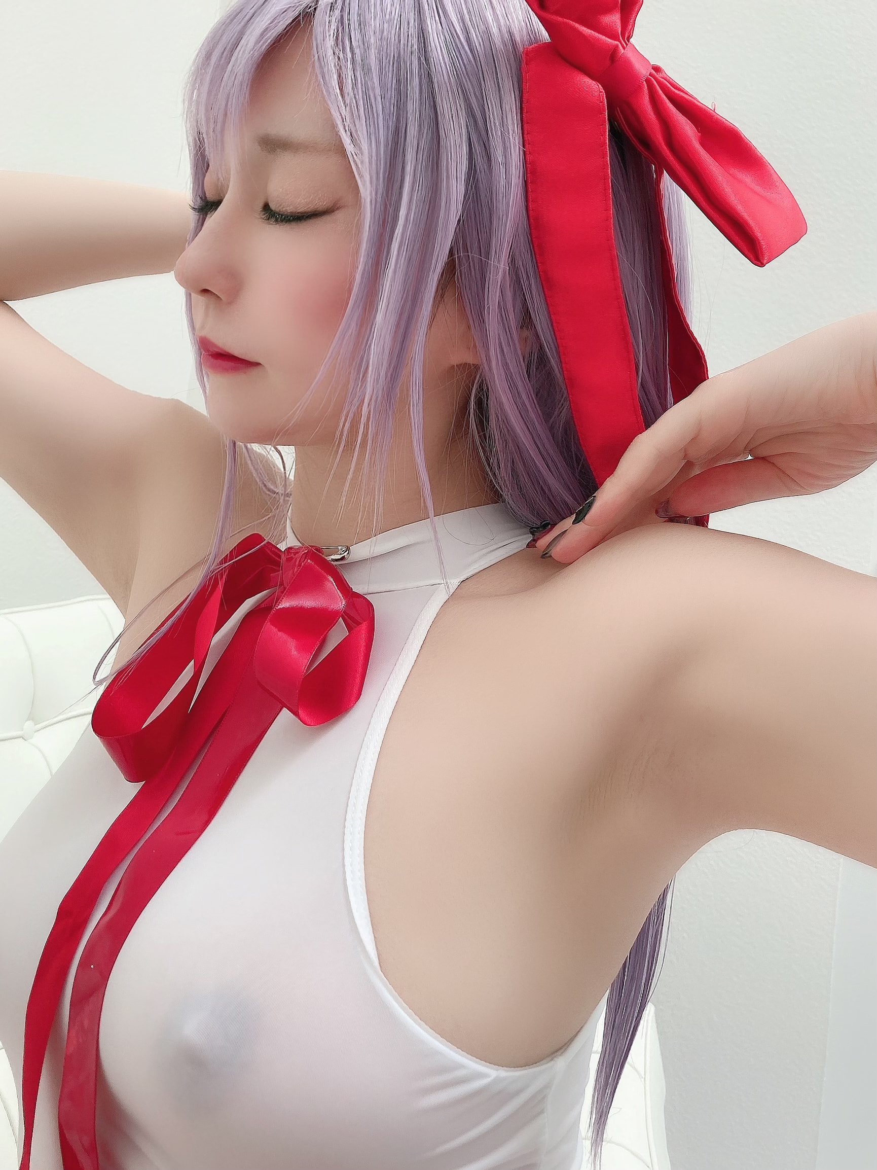 Ringo Mitsuki] すけべな夏、小悪魔系後輩bbちゃんの夏 スケスケえっちな白レオタード祭り