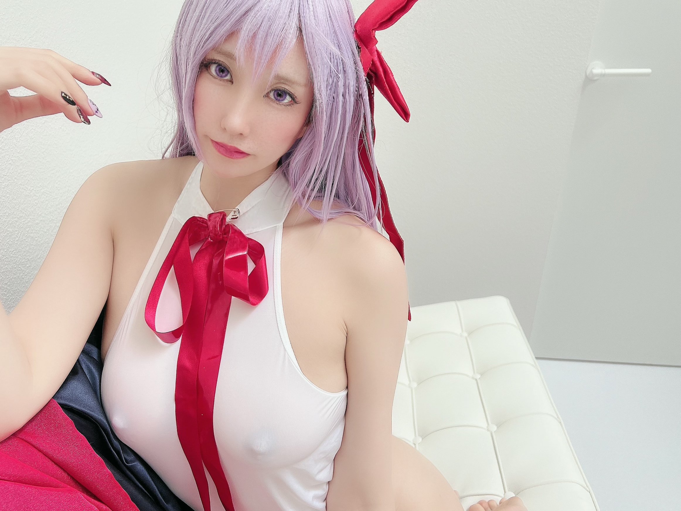 Ringo Mitsuki] すけべな夏、小悪魔系後輩bbちゃんの夏 スケスケえっちな白レオタード祭り