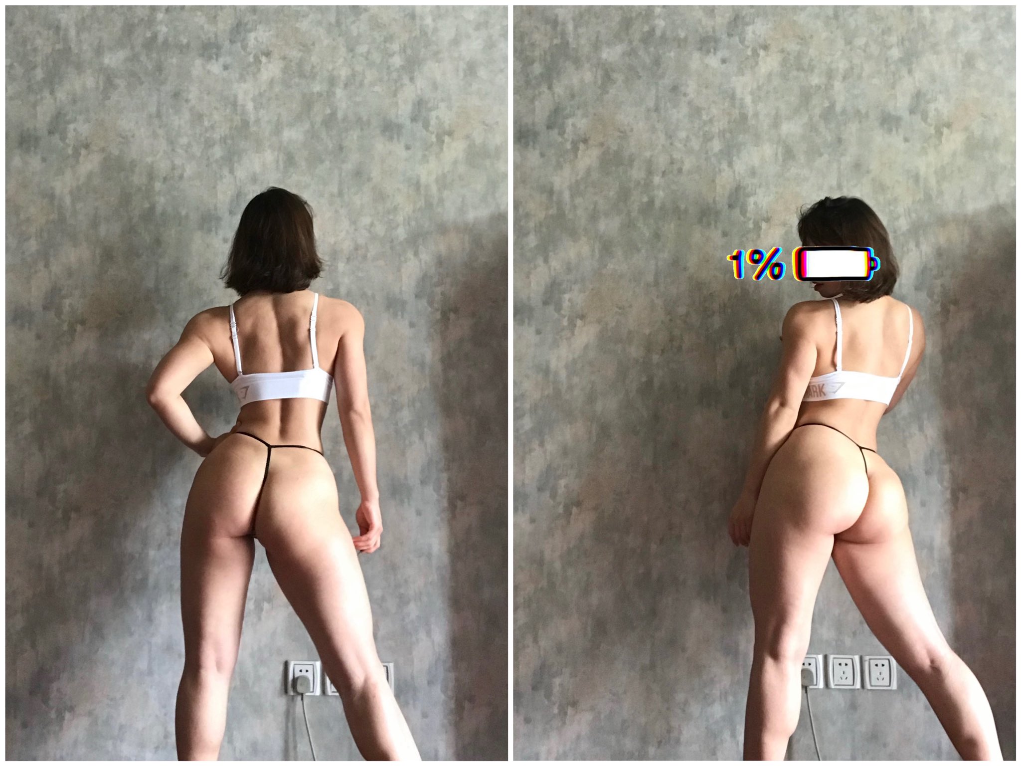 중국판 카다시안! 트위터와 틱톡의 인터넷 유명인, 웨이트리프팅 피트니스 여왕 (샤톈)의 불건전 자拍照가 유출되어 누드 몸을 드러내는 피트니스 누드 댄스, 몸매가 무적