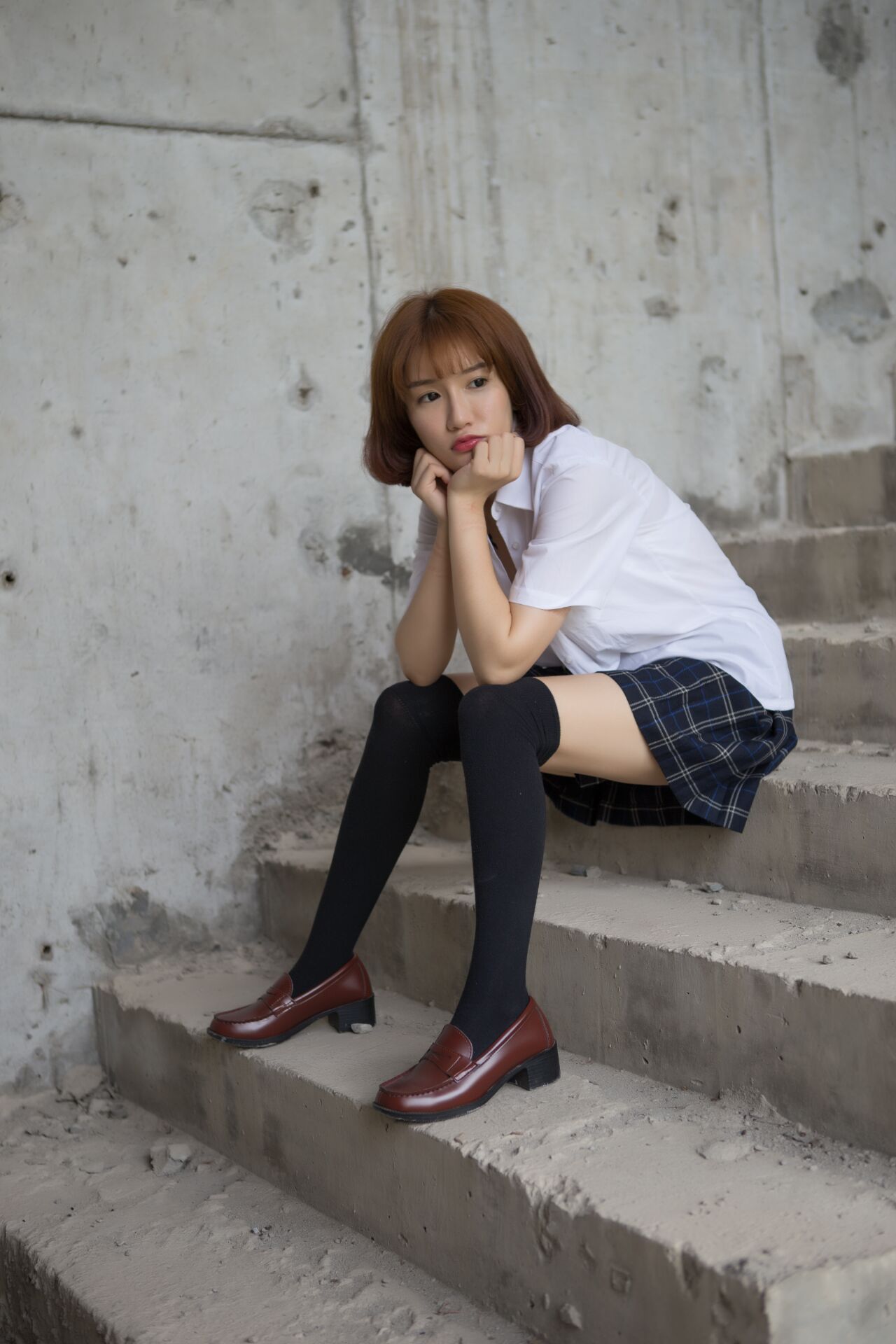k8ツンデレ萌え萌え陳年老図 - 学生服野外縛り