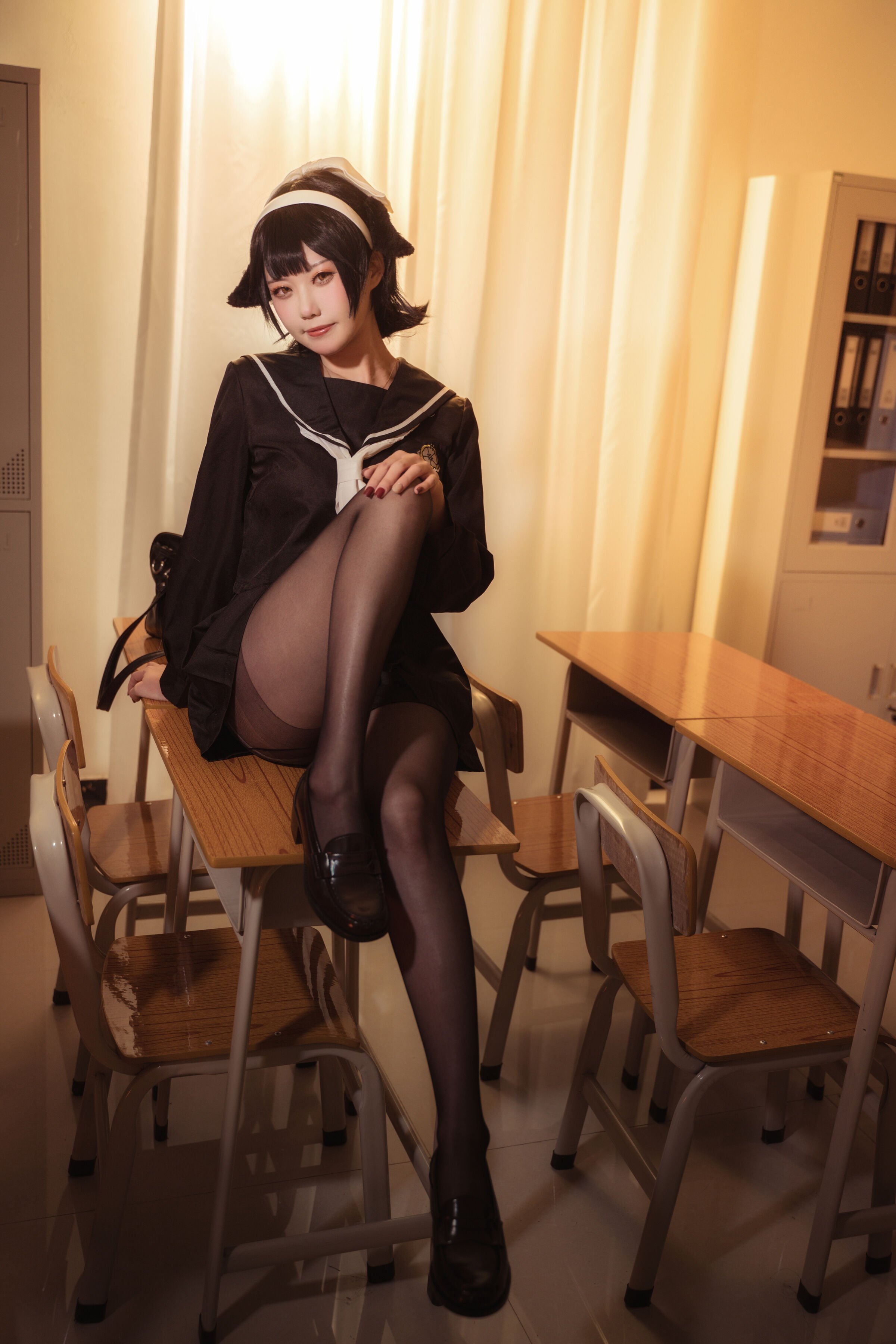 貞子蜜桃 - 碧藍航線 愛宕高雄制服 [35P