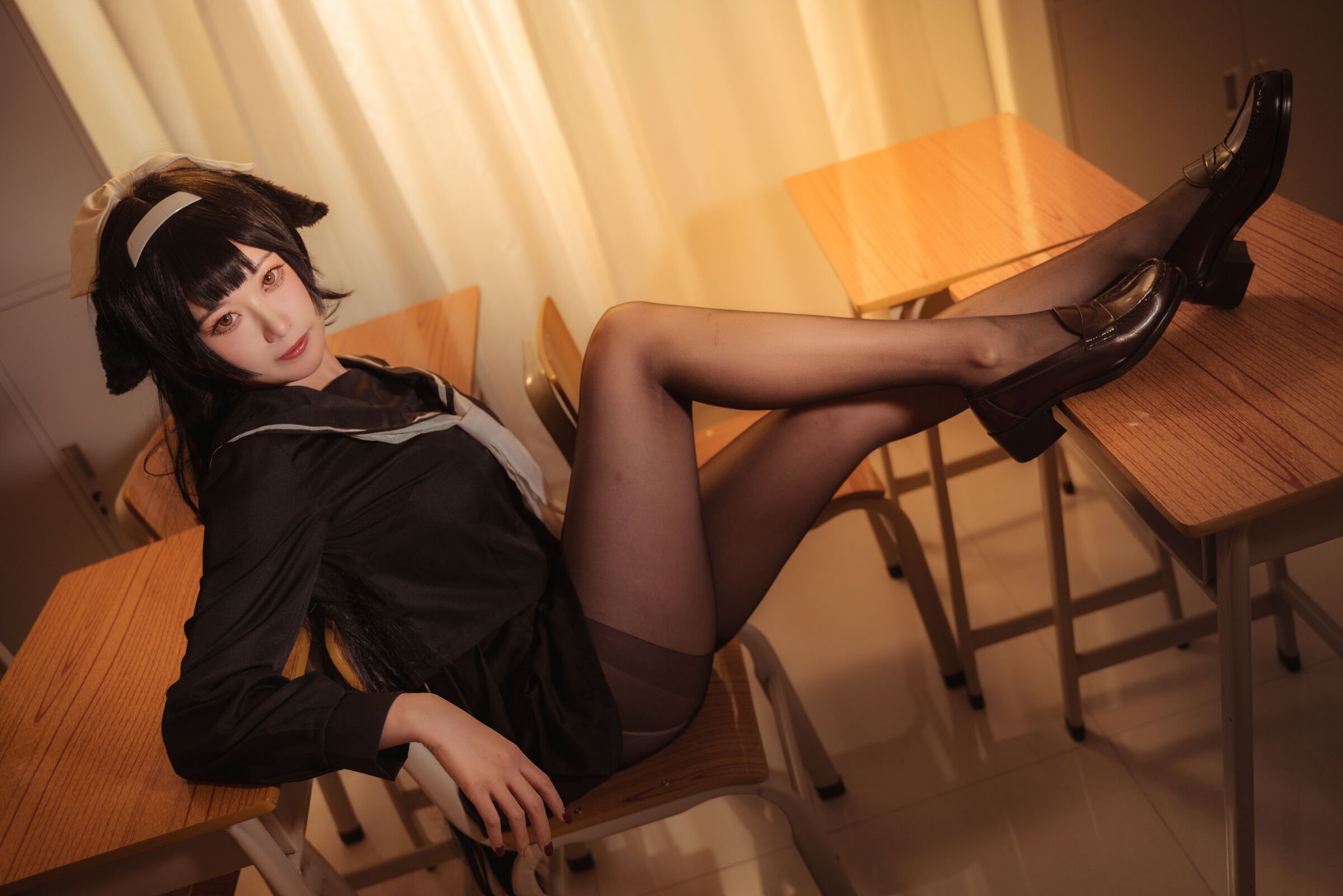 貞子蜜桃 - 碧藍航線 愛宕高雄制服 [35P