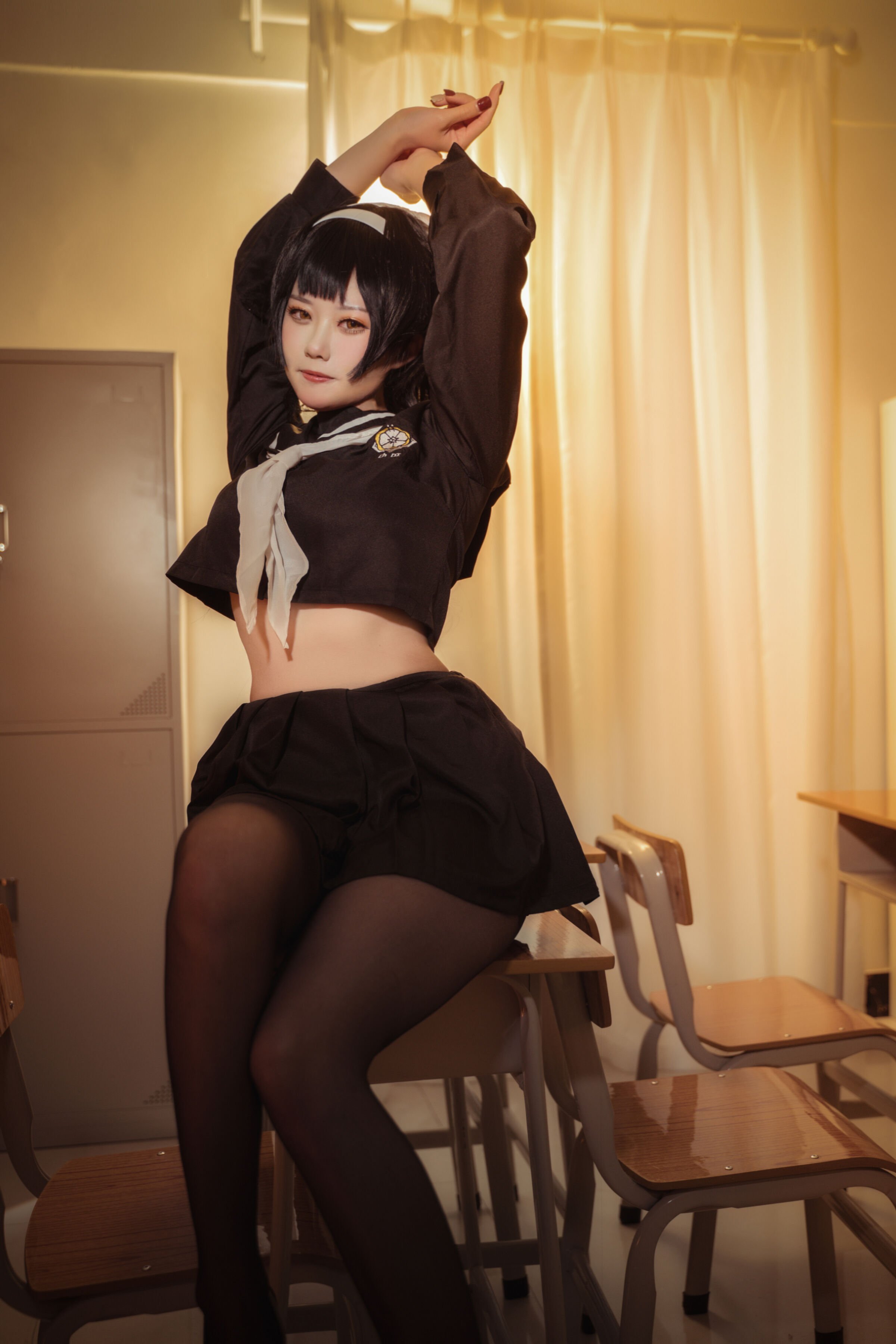 貞子蜜桃 - 碧藍航線 愛宕高雄制服 [35P