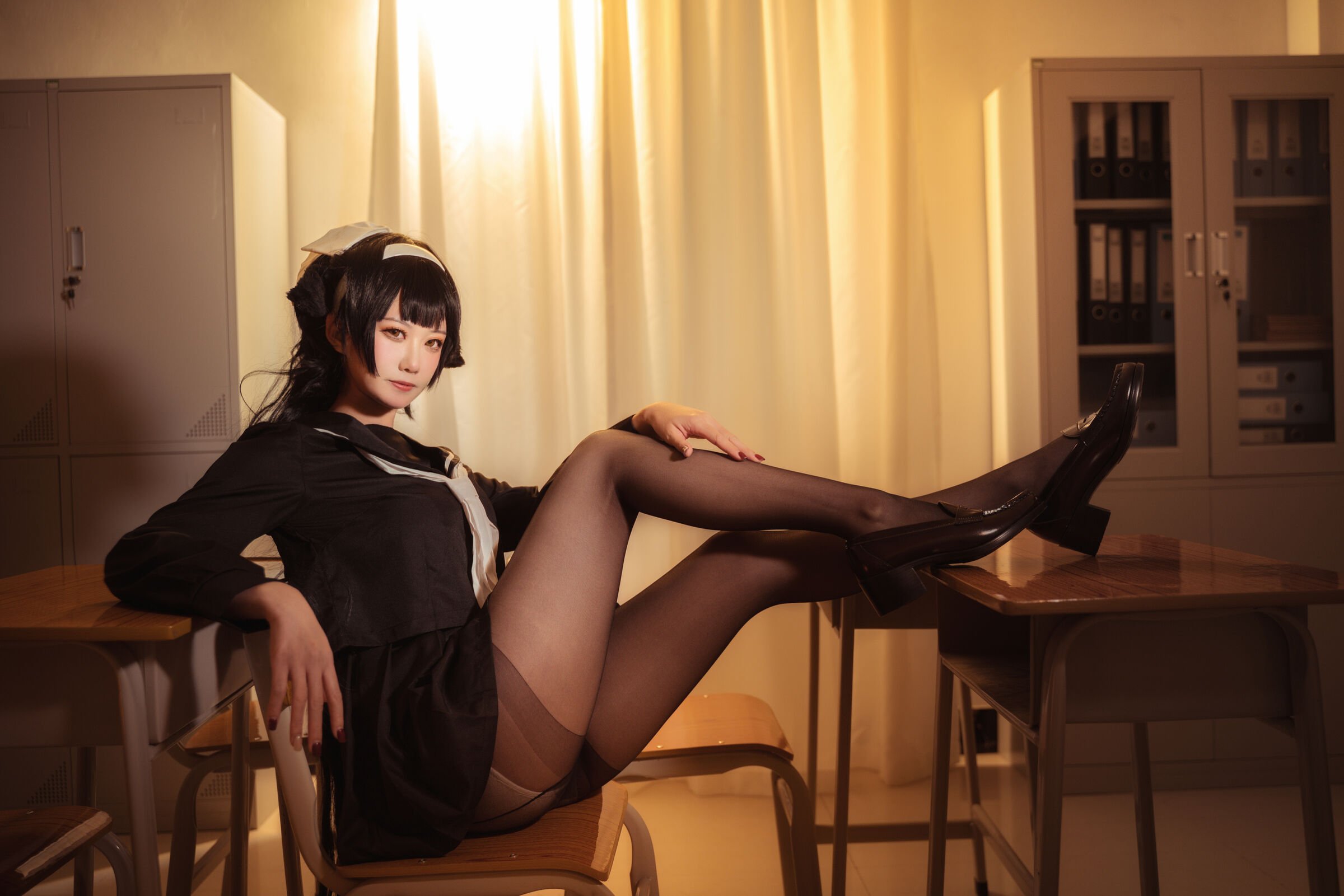 貞子蜜桃 - 碧藍航線 愛宕高雄制服 [35P