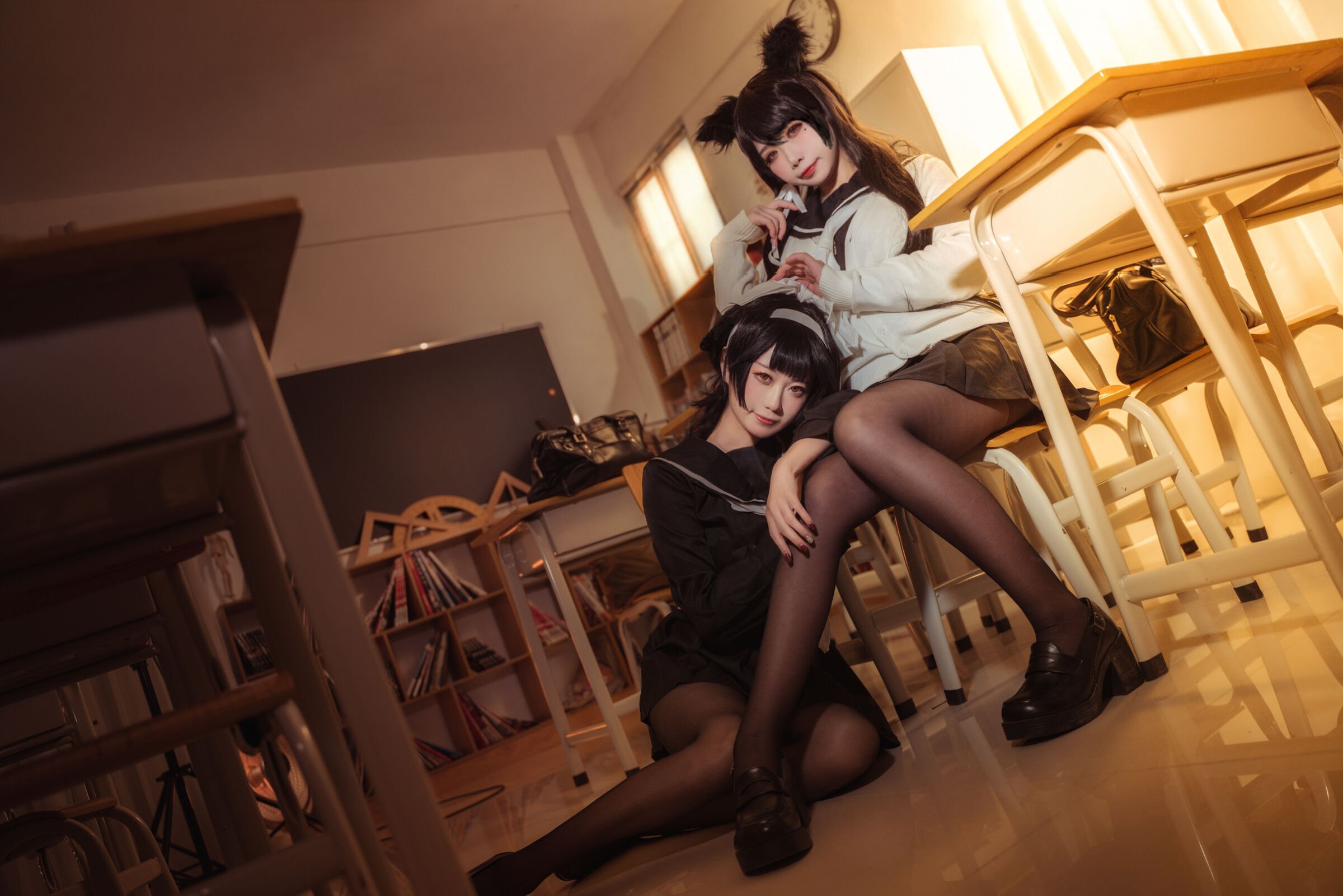 貞子蜜桃 - 碧藍航線 愛宕高雄制服 [35P
