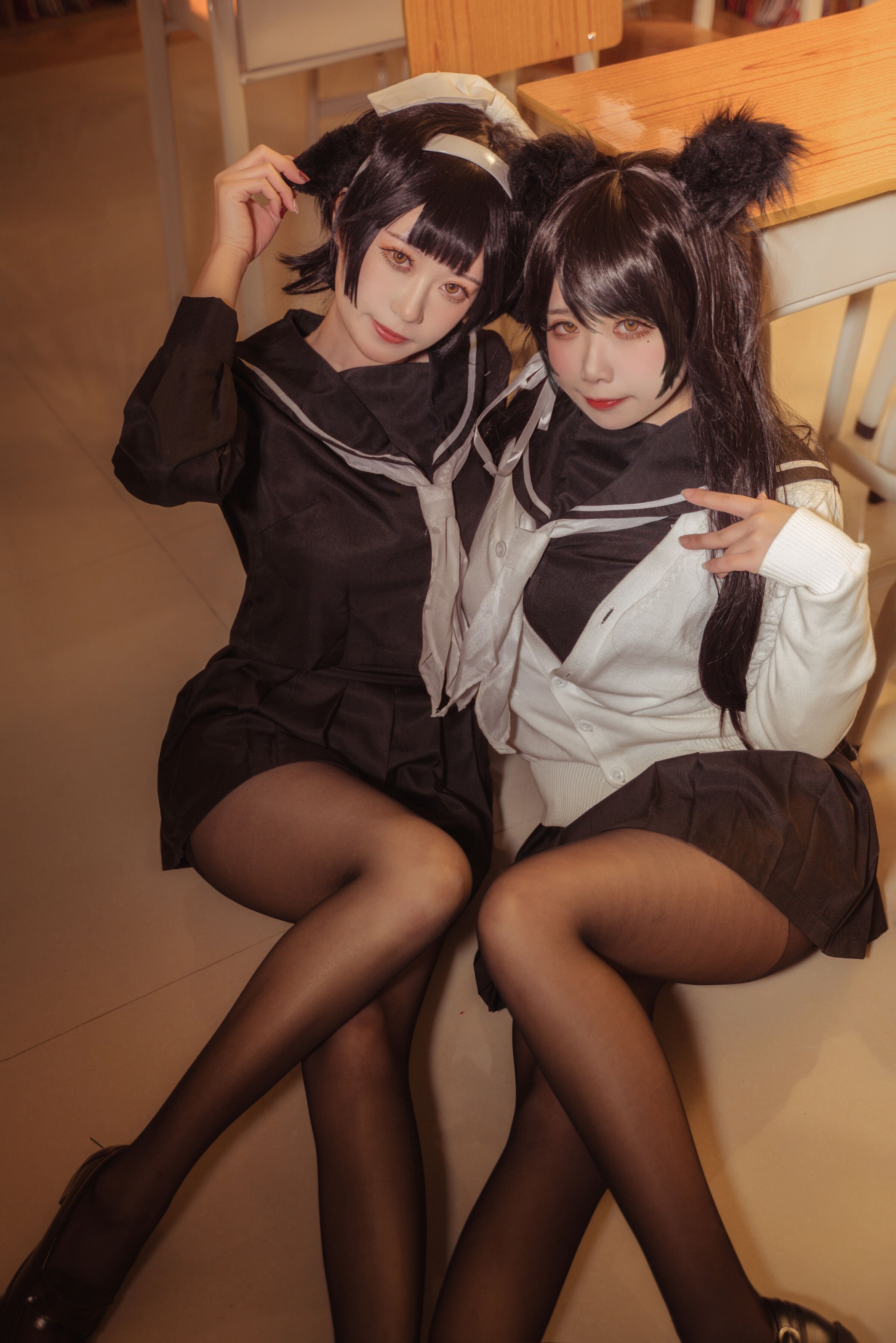 貞子蜜桃 - 碧藍航線 愛宕高雄制服 [35P