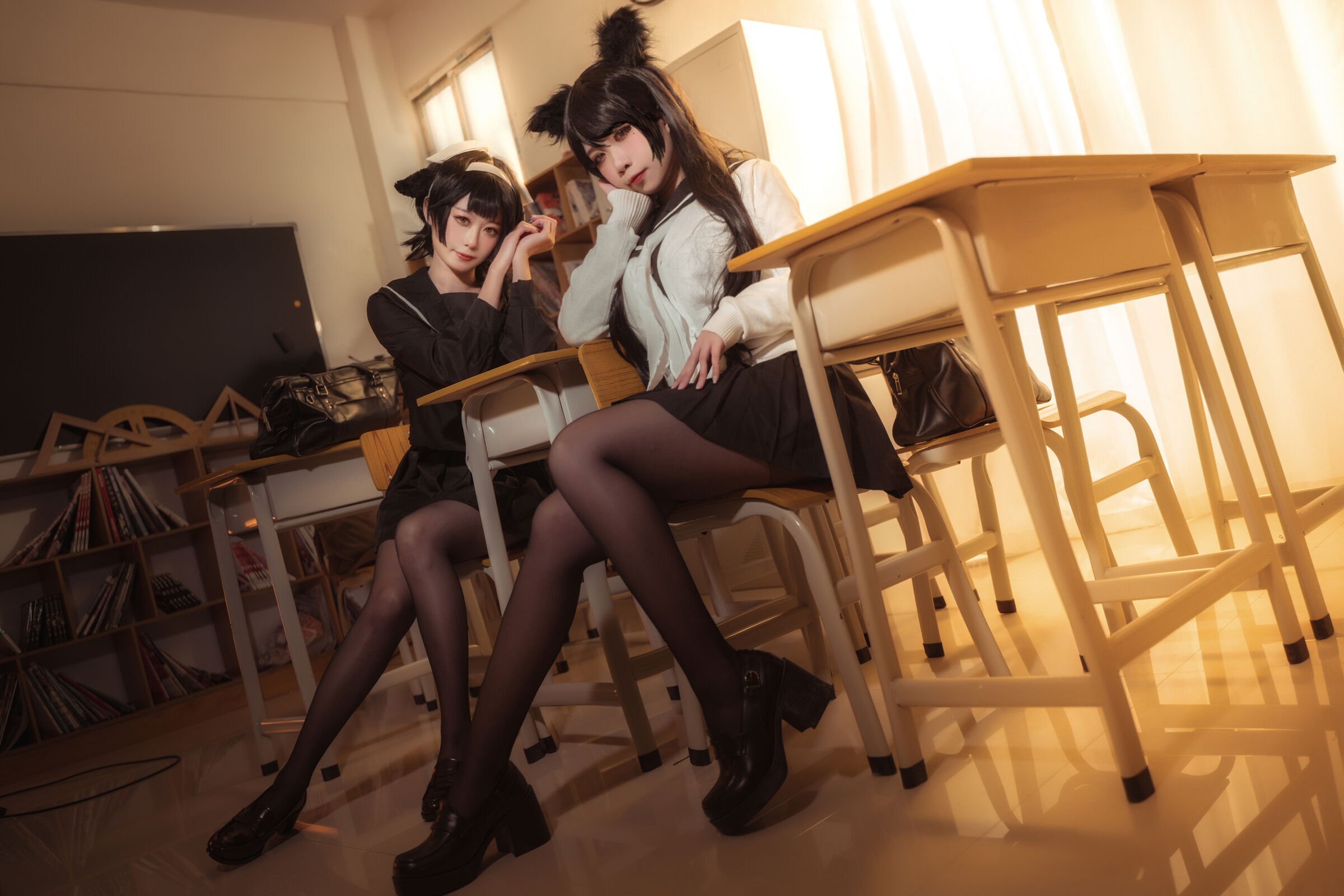 貞子蜜桃 - 碧藍航線 愛宕高雄制服 [35P