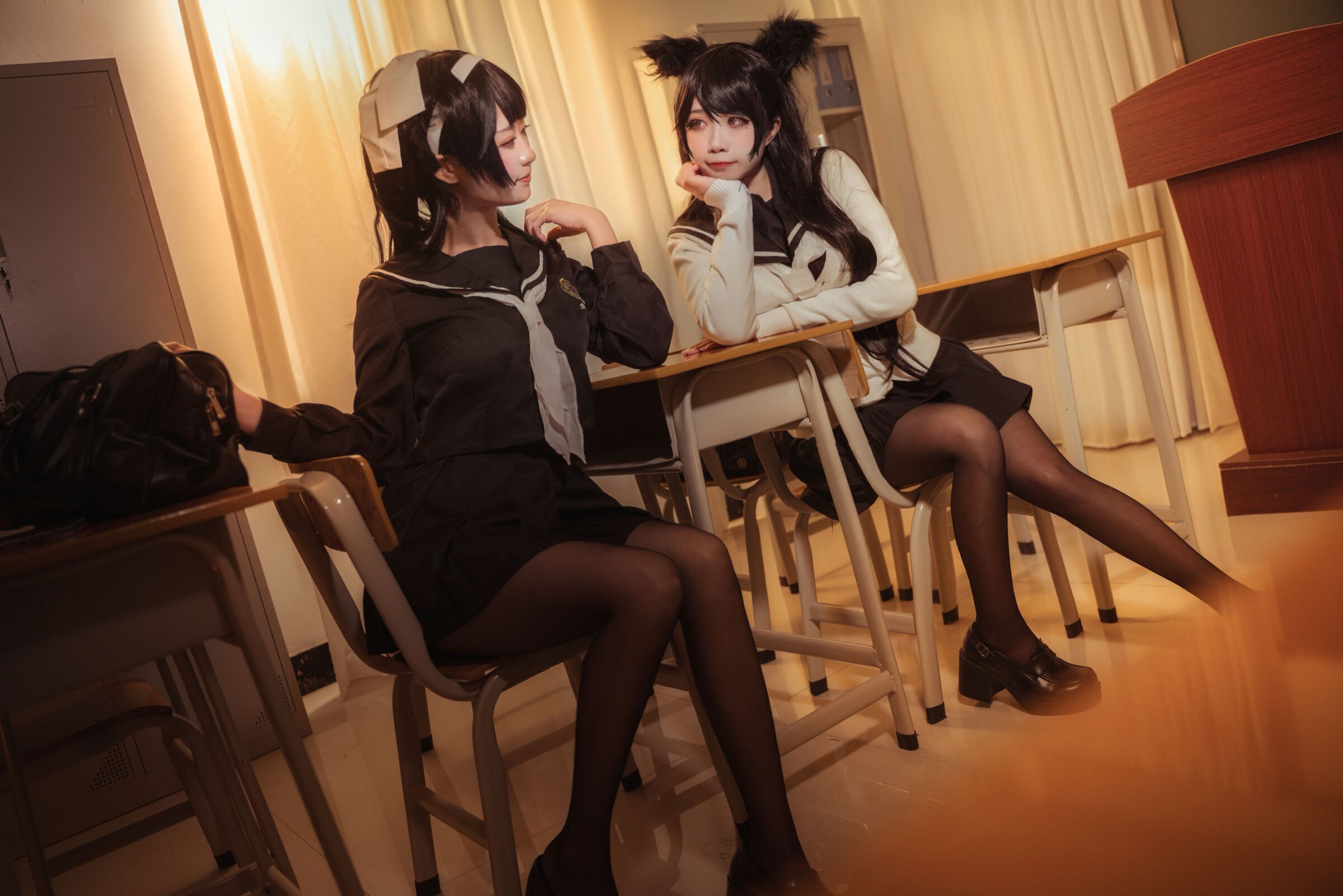 貞子蜜桃 - 碧藍航線 愛宕高雄制服 [35P