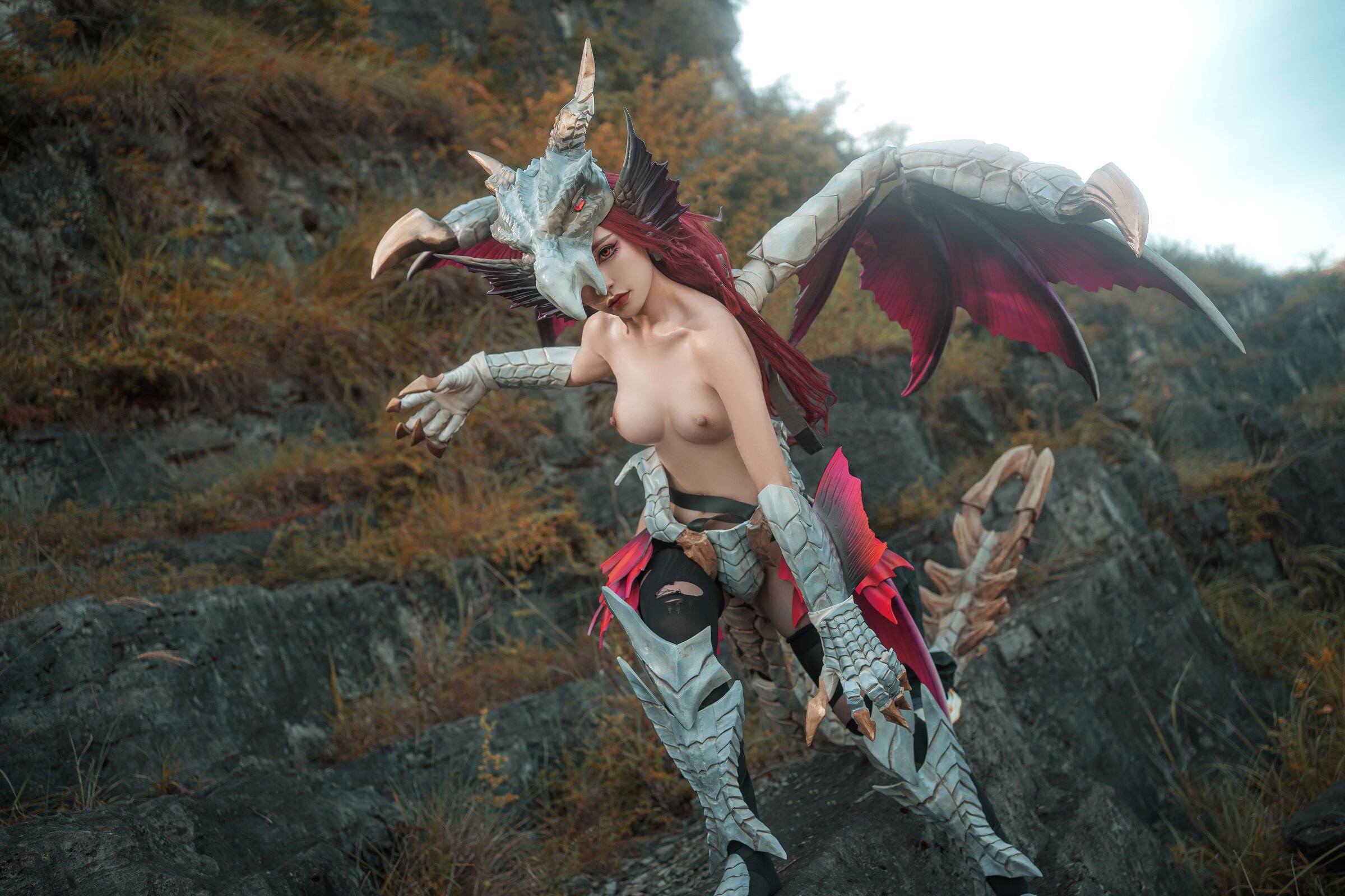 Explosive Girl Meow Xiao Ji - Personification of the Dawn Noble Silver Dragon (Malzeno)