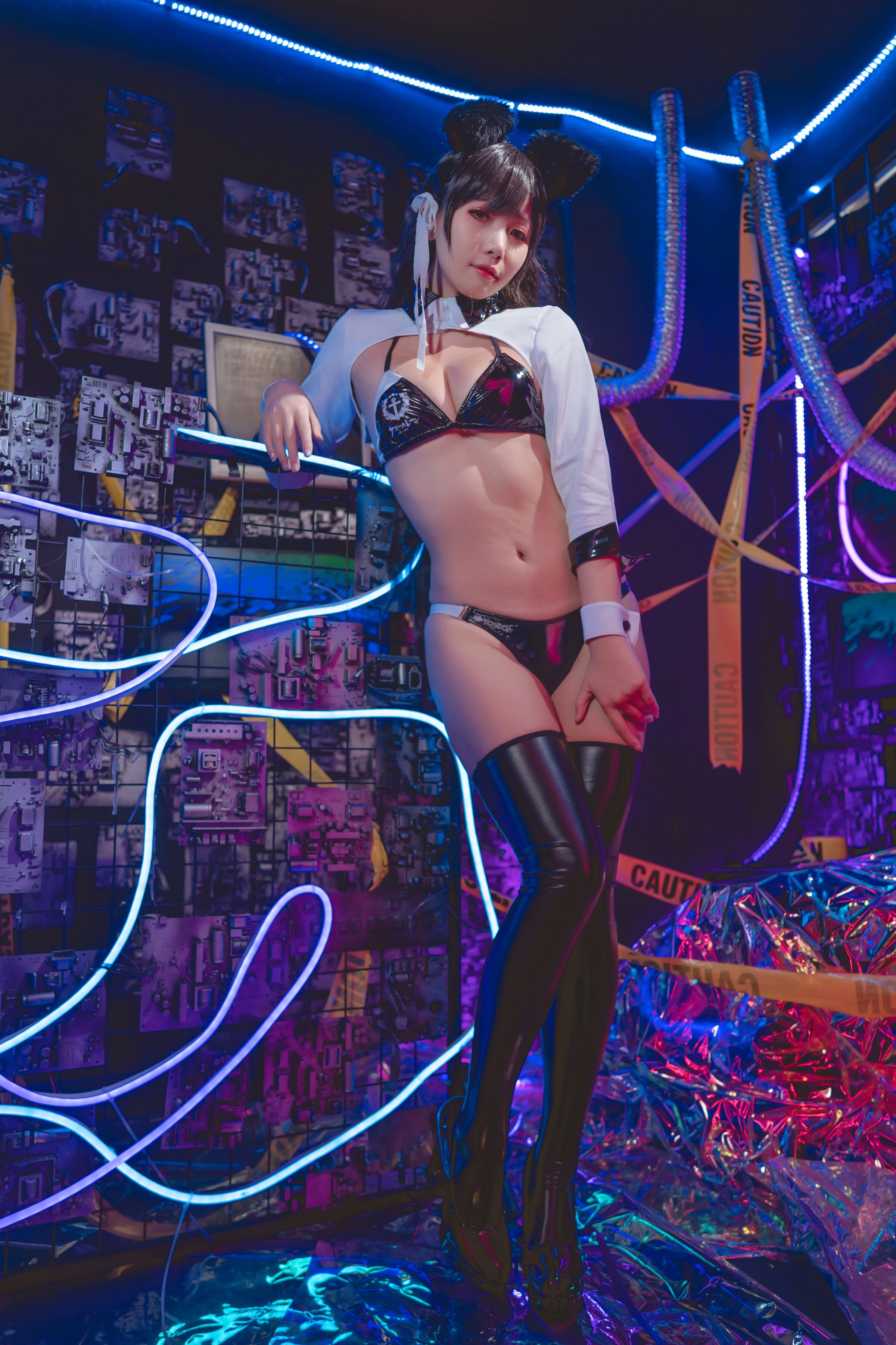 墨玉w - 愛宕機車服 [55P