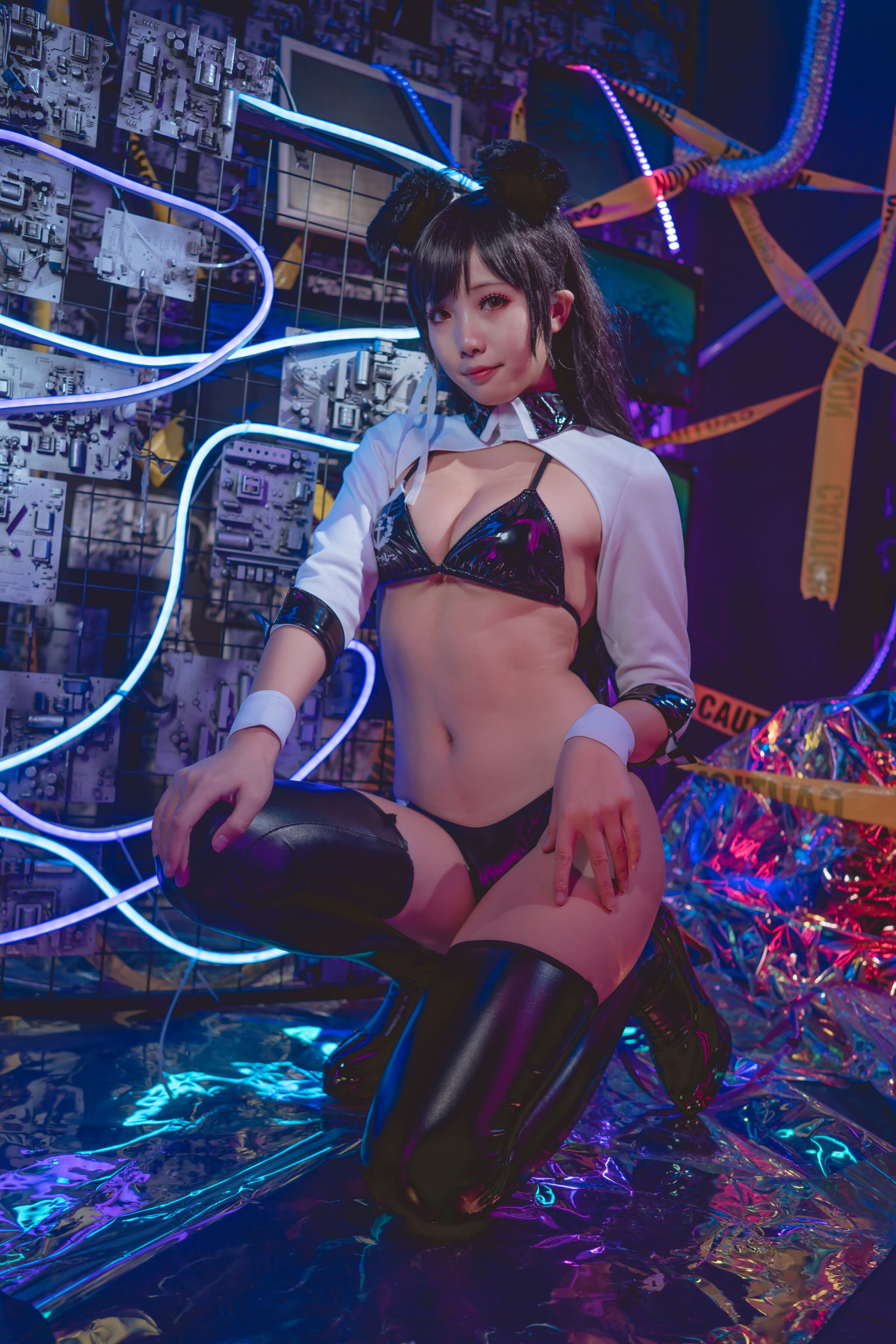 墨玉w - 愛宕機車服 [55P