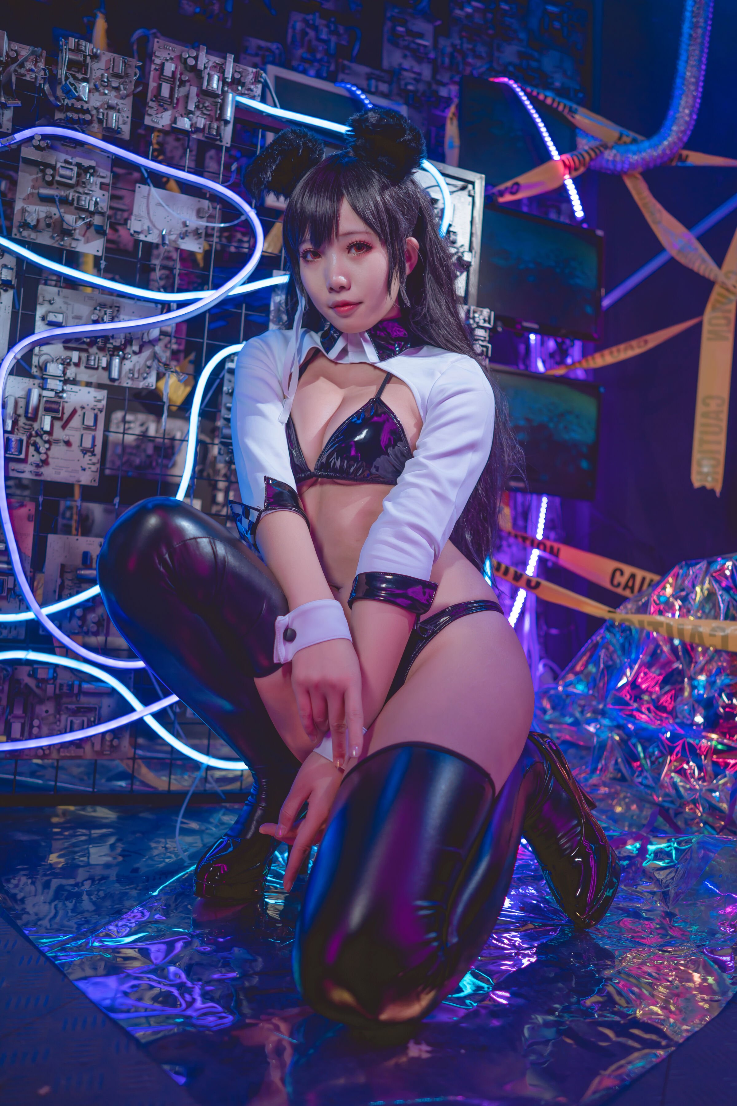 墨玉w - 愛宕機車服 [55P