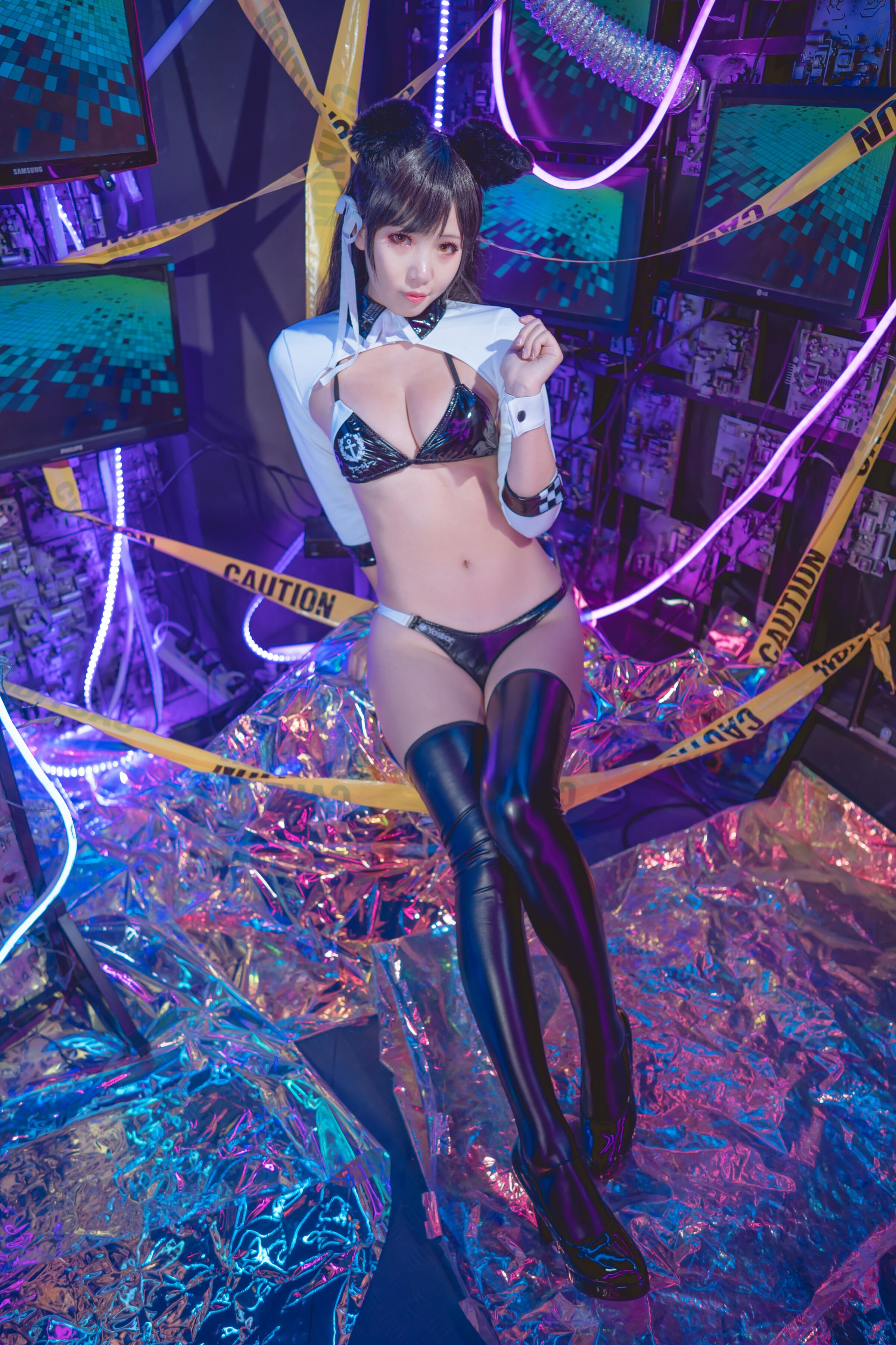 墨玉w - 愛宕機車服 [55P