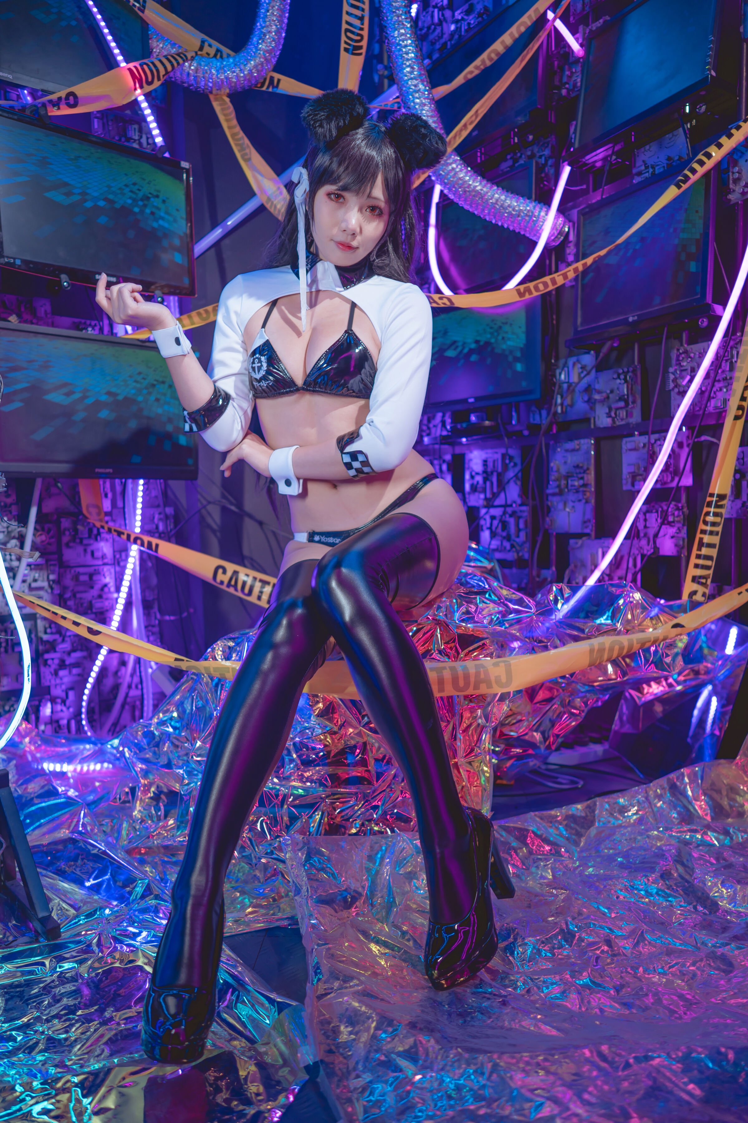 墨玉w - 愛宕機車服 [55P