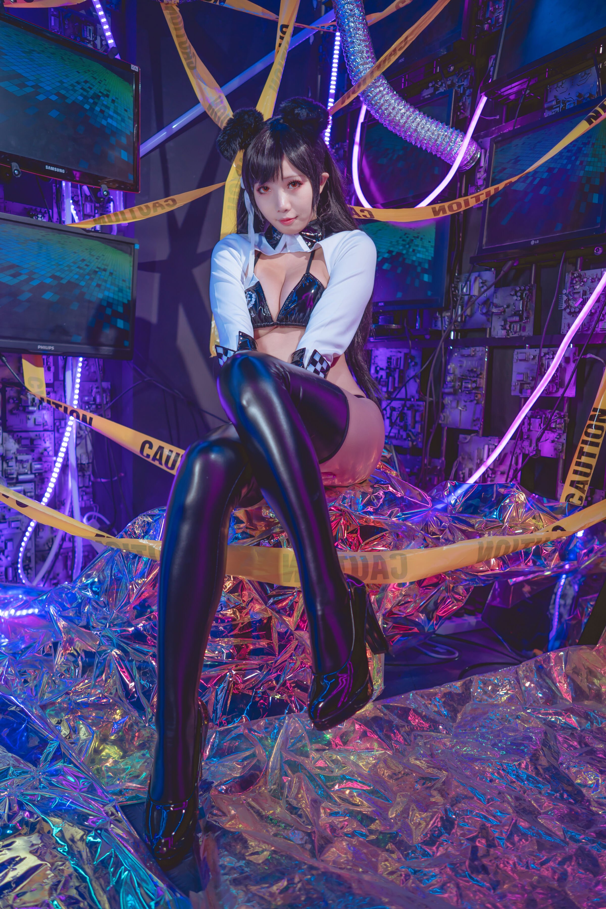 墨玉w - 愛宕機車服 [55P