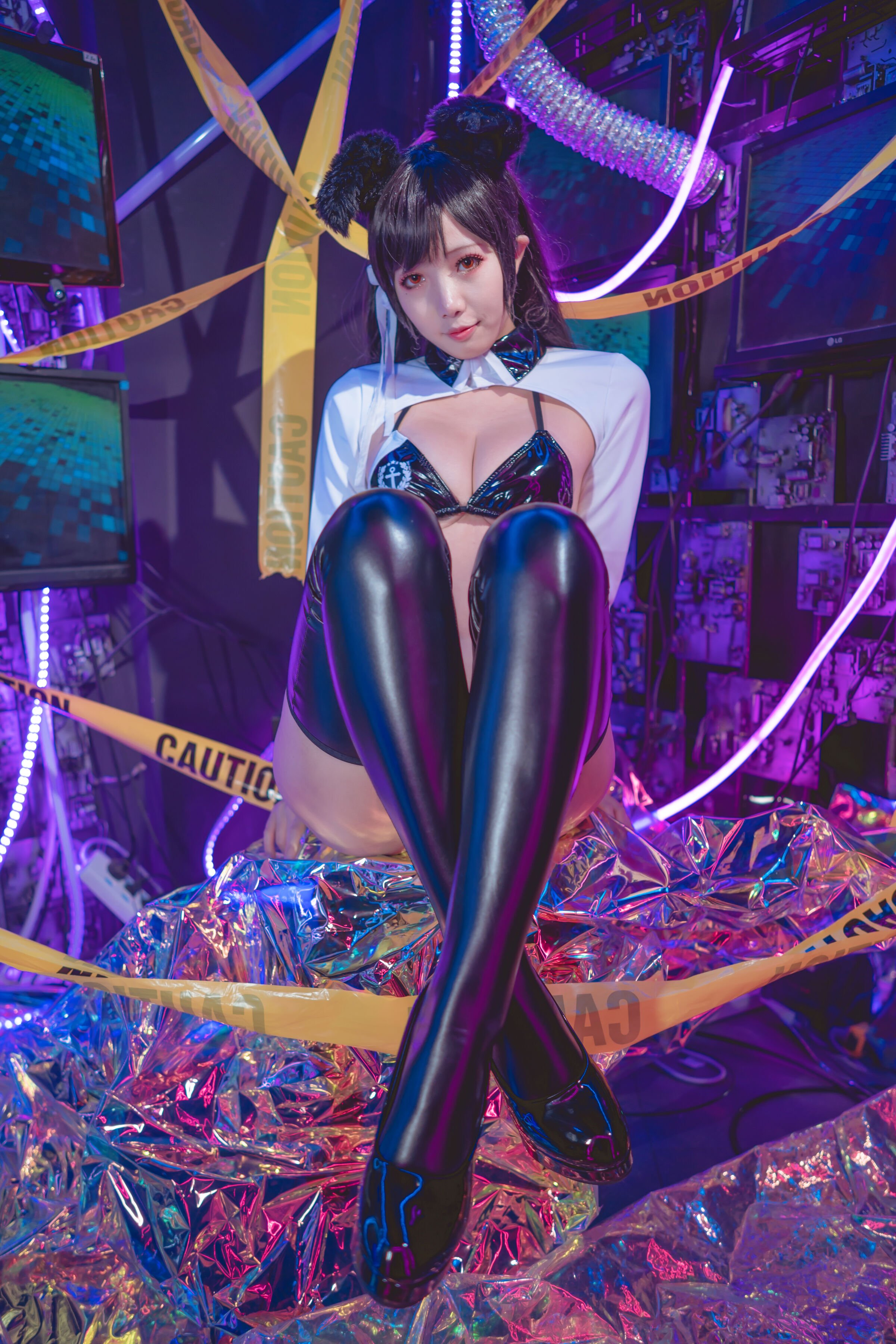 墨玉w - 愛宕機車服 [55P