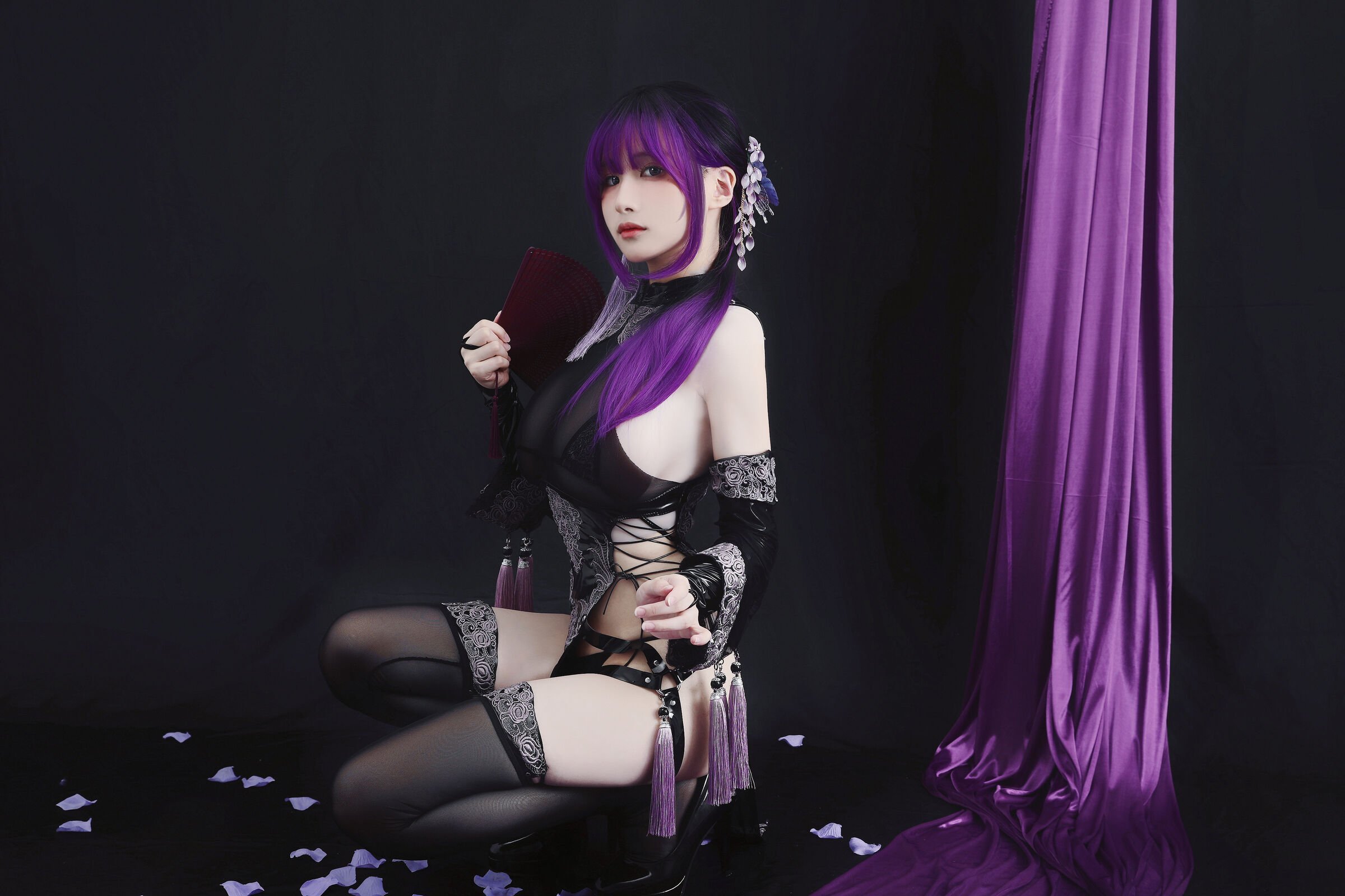 Youai Yume Ko - Purple Tassel Qipao [36P