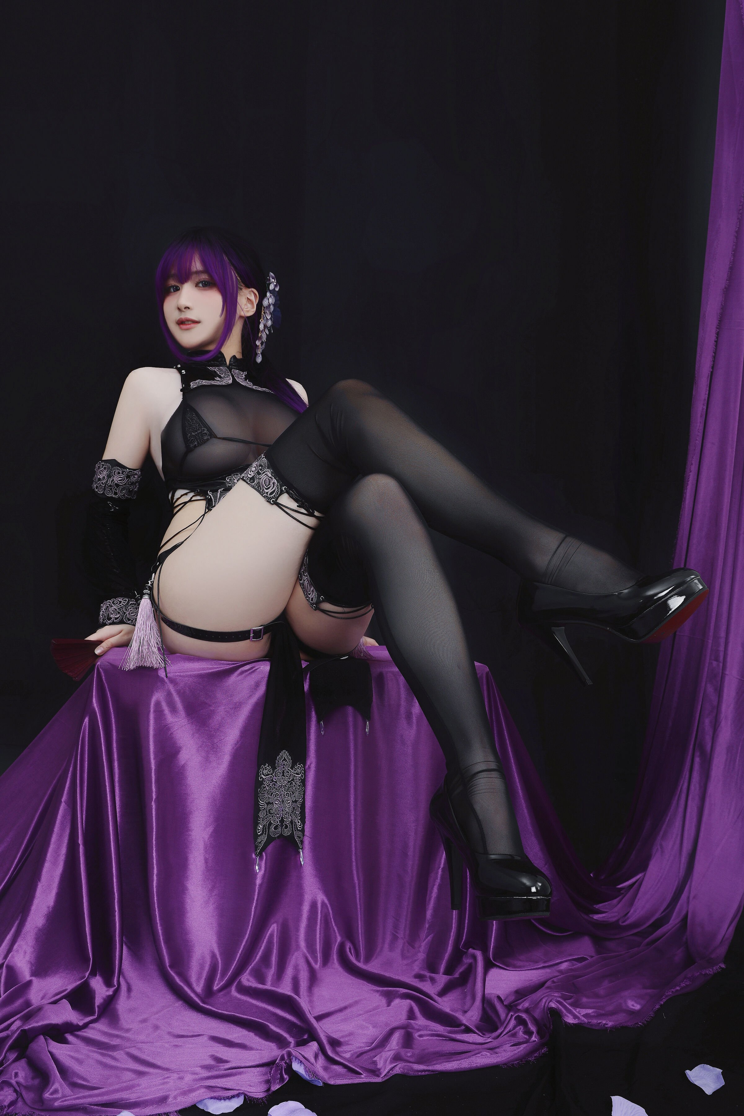 Youai Yume Ko - Purple Tassel Qipao [36P