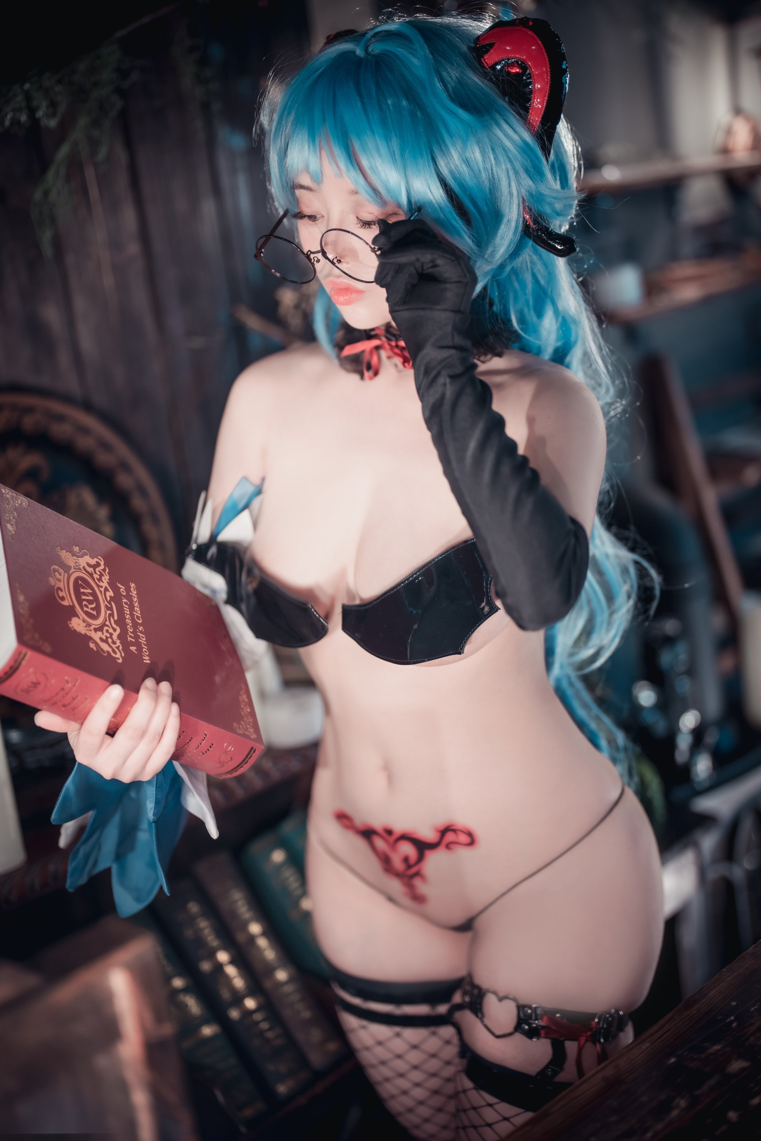 (Cosplay) [DJAWA] ZziZzi - Ganyu Succubus (Genshin Impact)