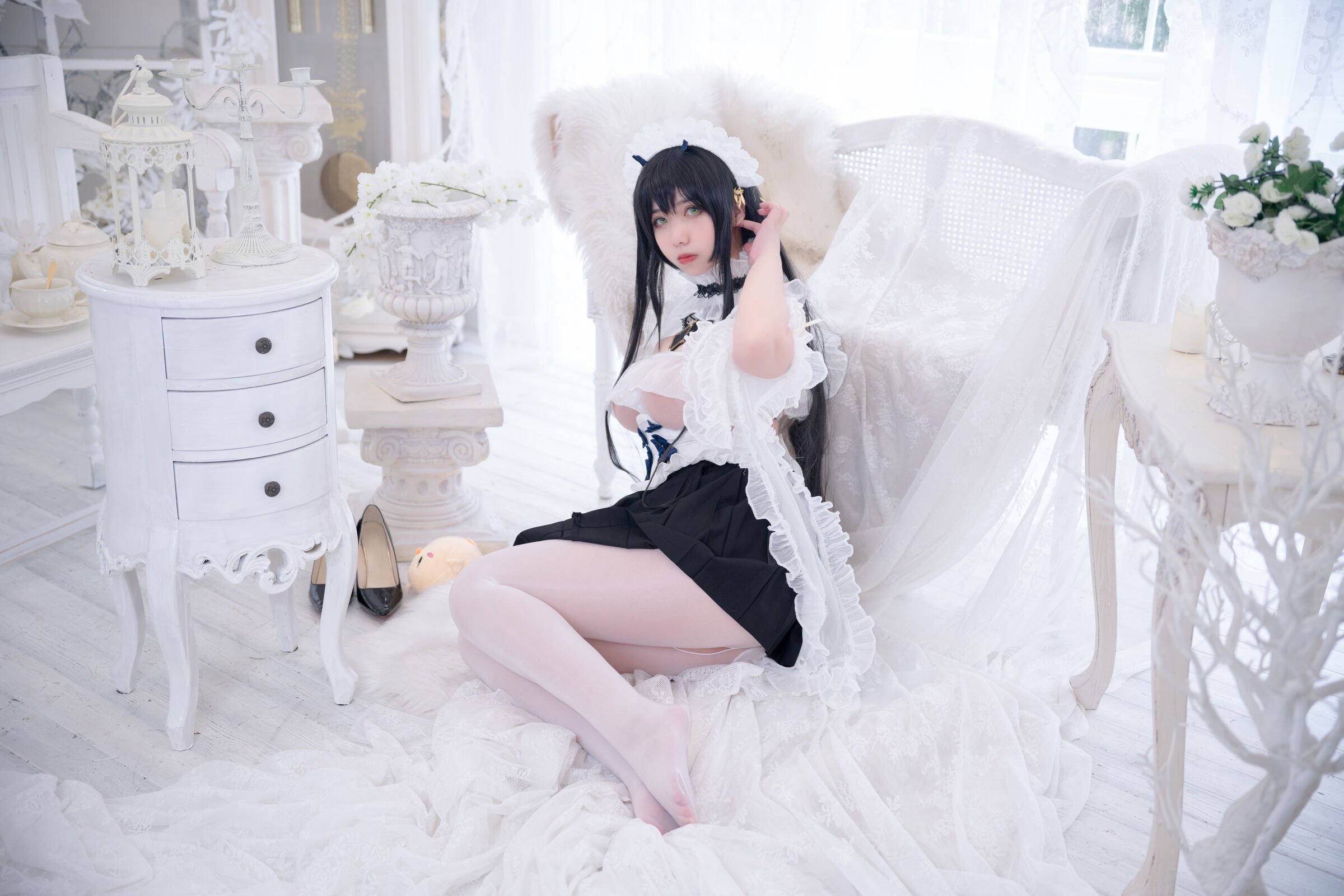Meroko_魅瞳 - アズールレーン 不挠のメイド やる気のないお姉さん [53P