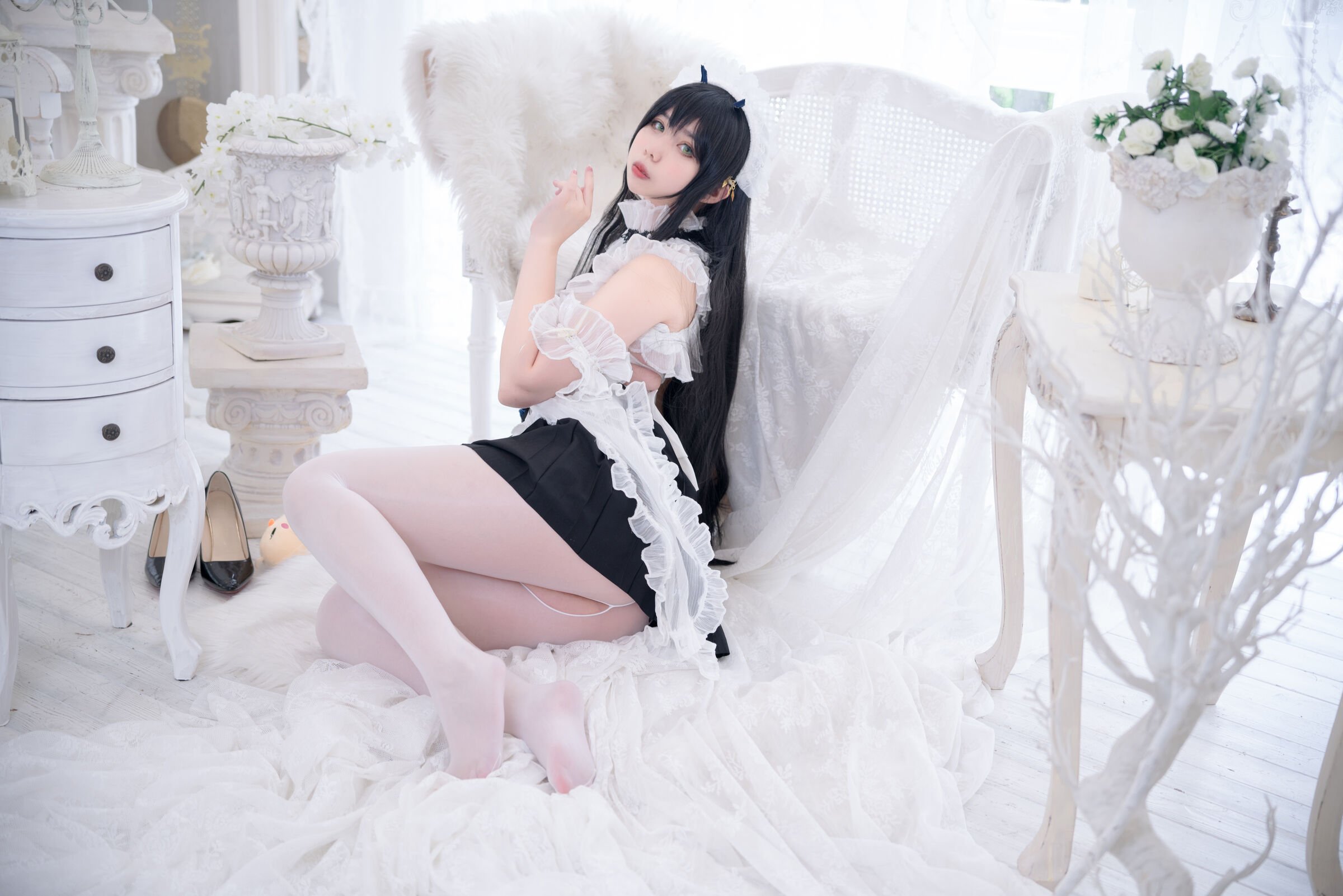 Meroko_魅瞳 - アズールレーン 不挠のメイド やる気のないお姉さん [53P