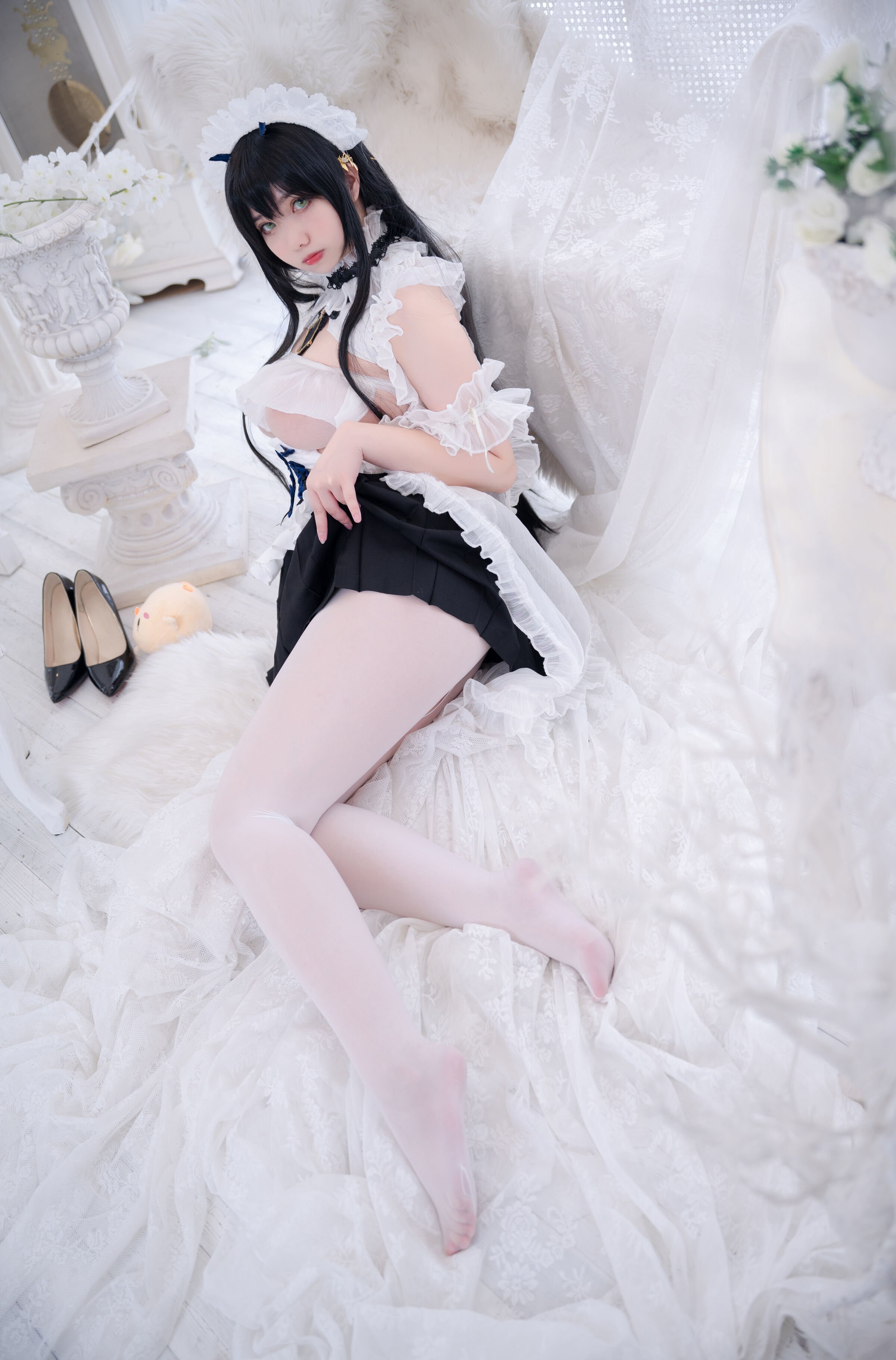 Meroko_魅瞳 - アズールレーン 不挠のメイド やる気のないお姉さん [53P