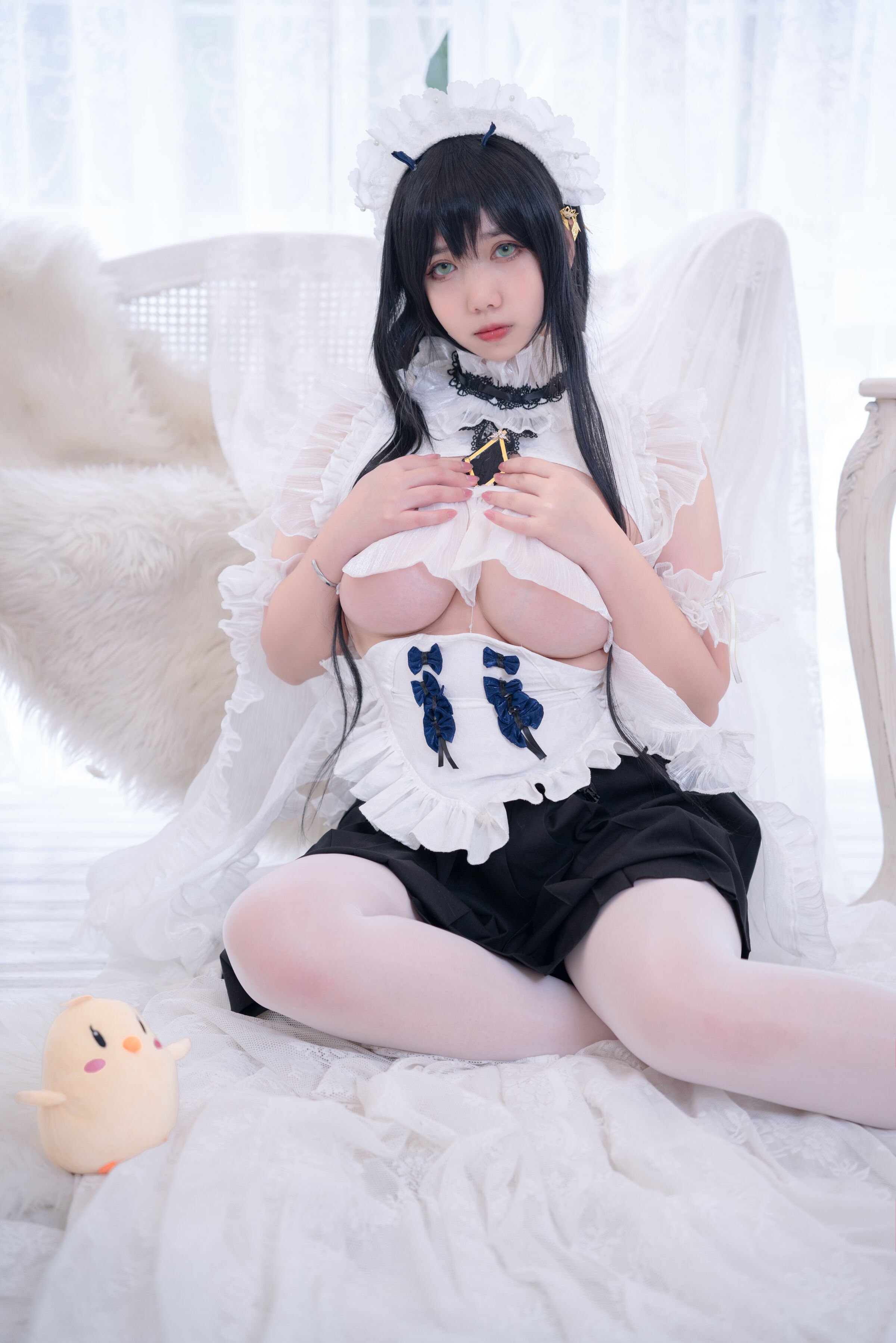 Meroko_魅瞳 - アズールレーン 不挠のメイド やる気のないお姉さん [53P