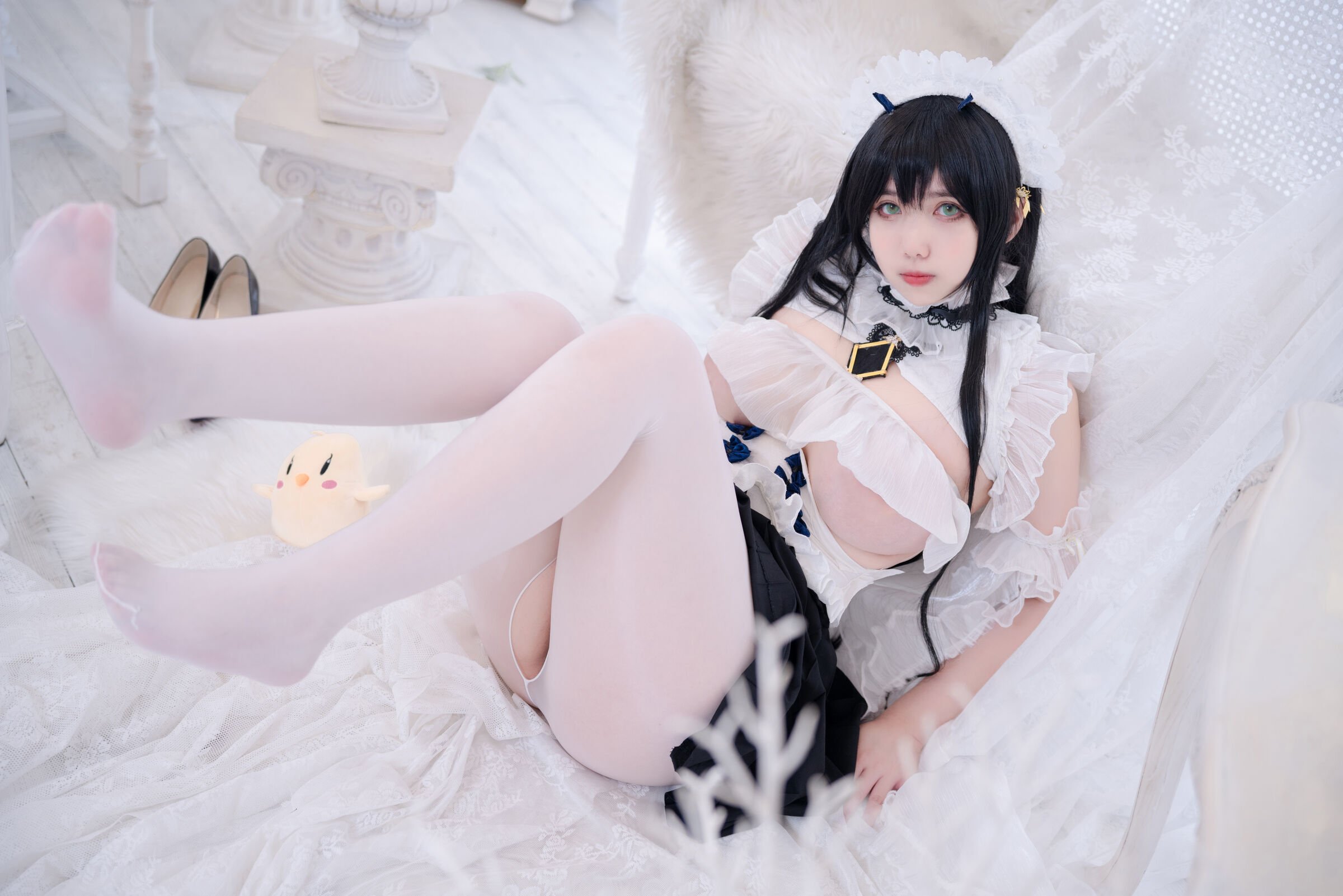 Meroko_魅瞳 - アズールレーン 不挠のメイド やる気のないお姉さん [53P