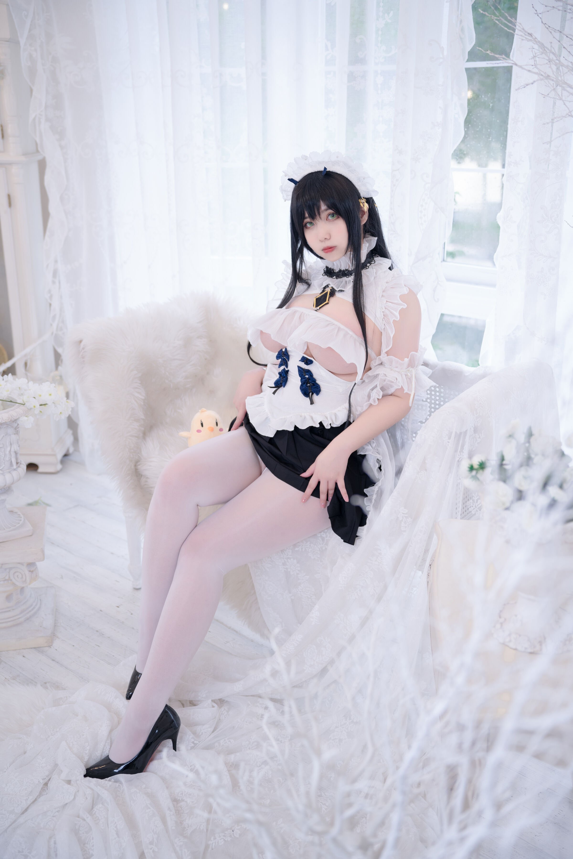 Meroko_魅瞳 - アズールレーン 不挠のメイド やる気のないお姉さん [53P