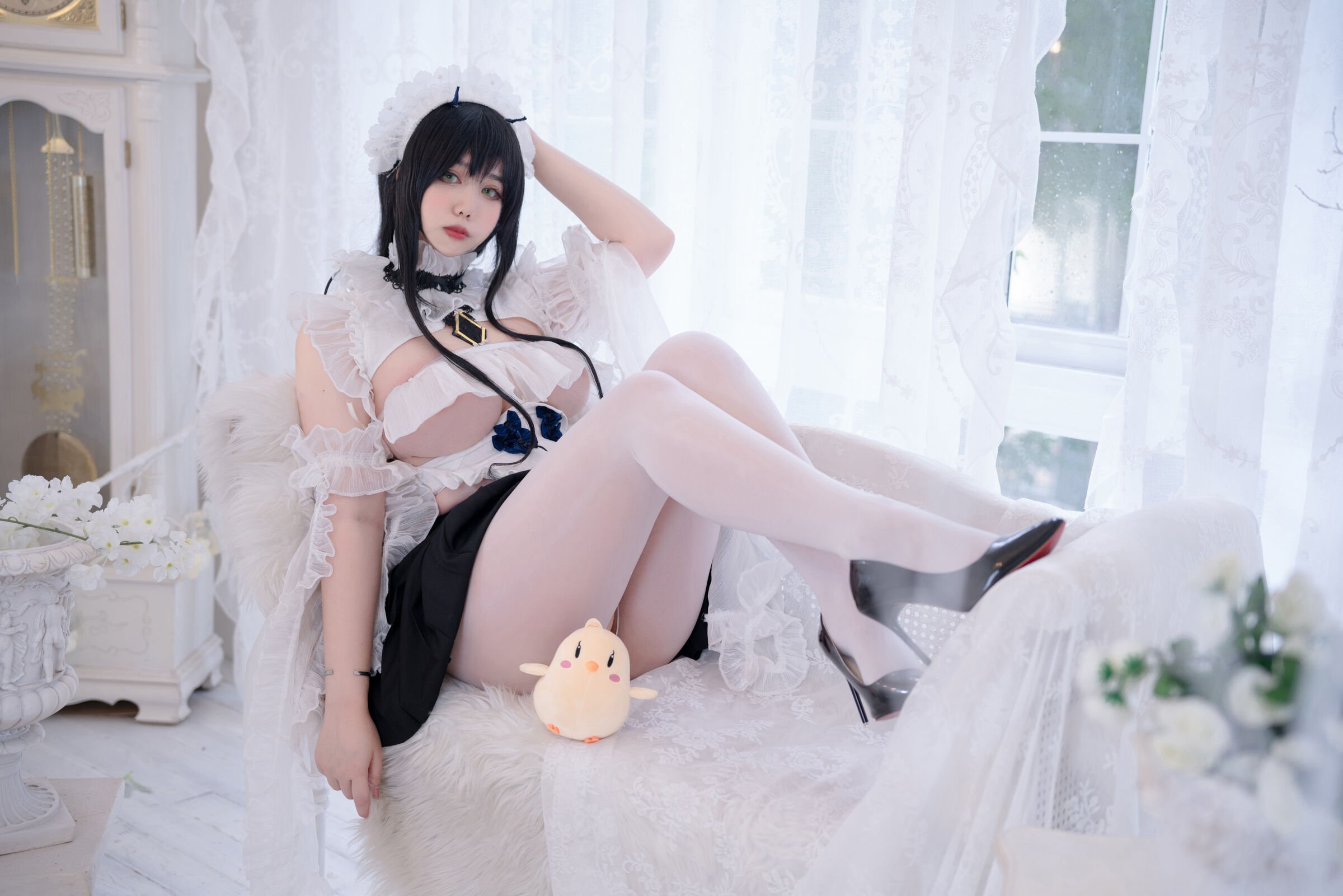 Meroko_魅瞳 - アズールレーン 不挠のメイド やる気のないお姉さん [53P