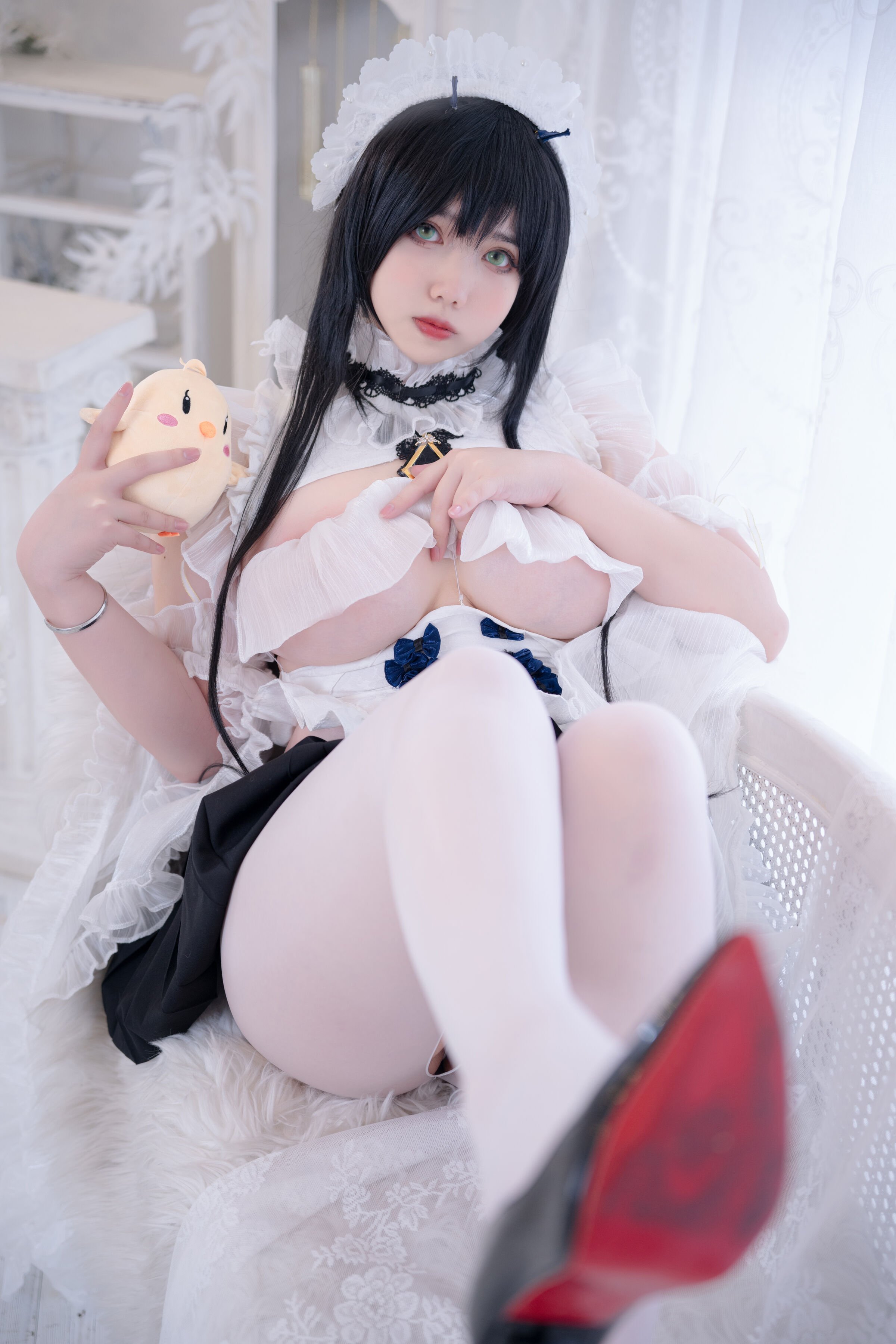 Meroko_魅瞳 - アズールレーン 不挠のメイド やる気のないお姉さん [53P