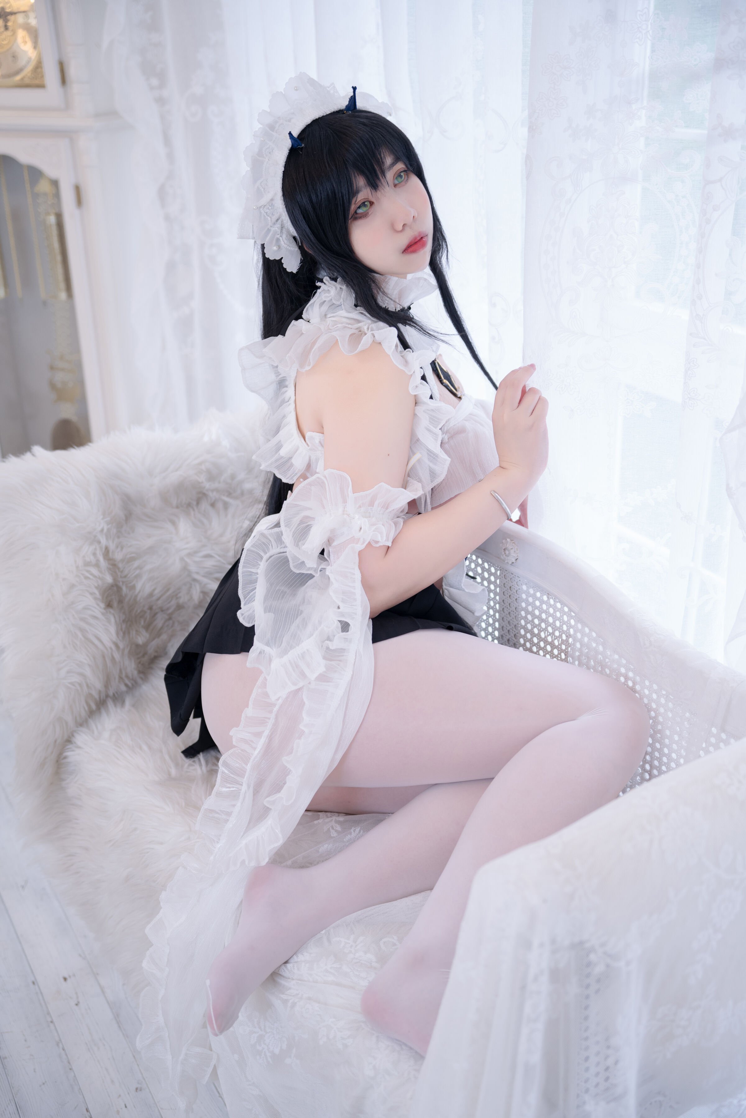 Meroko_魅瞳 - アズールレーン 不挠のメイド やる気のないお姉さん [53P