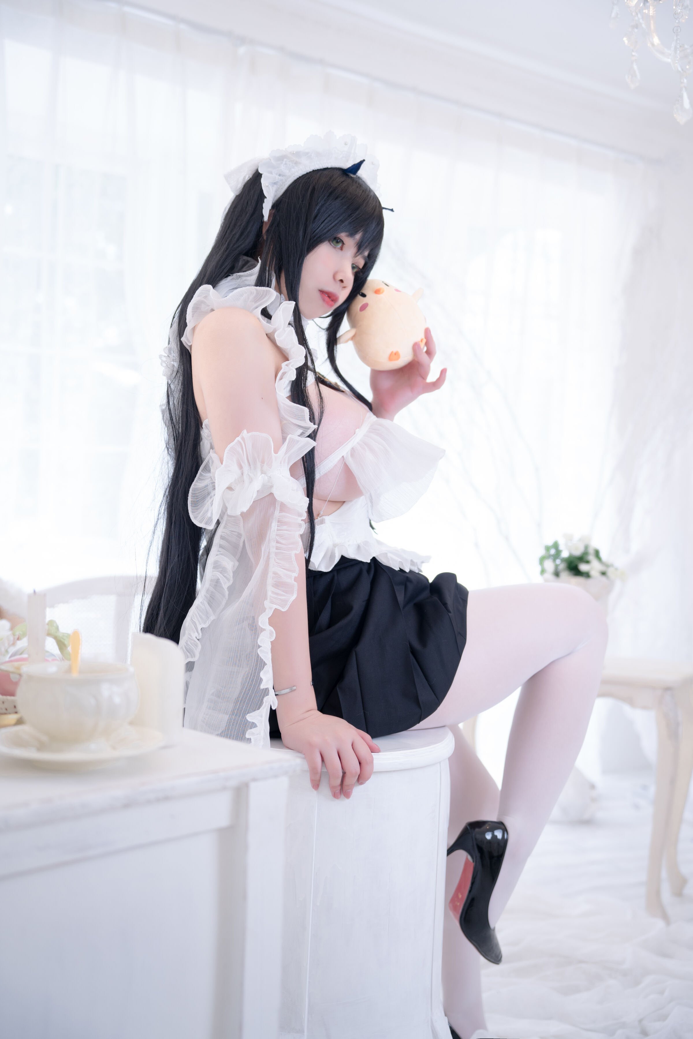 Meroko Meitong - Azur Lane: Indefatigable Maid Sister with No Energy [53P