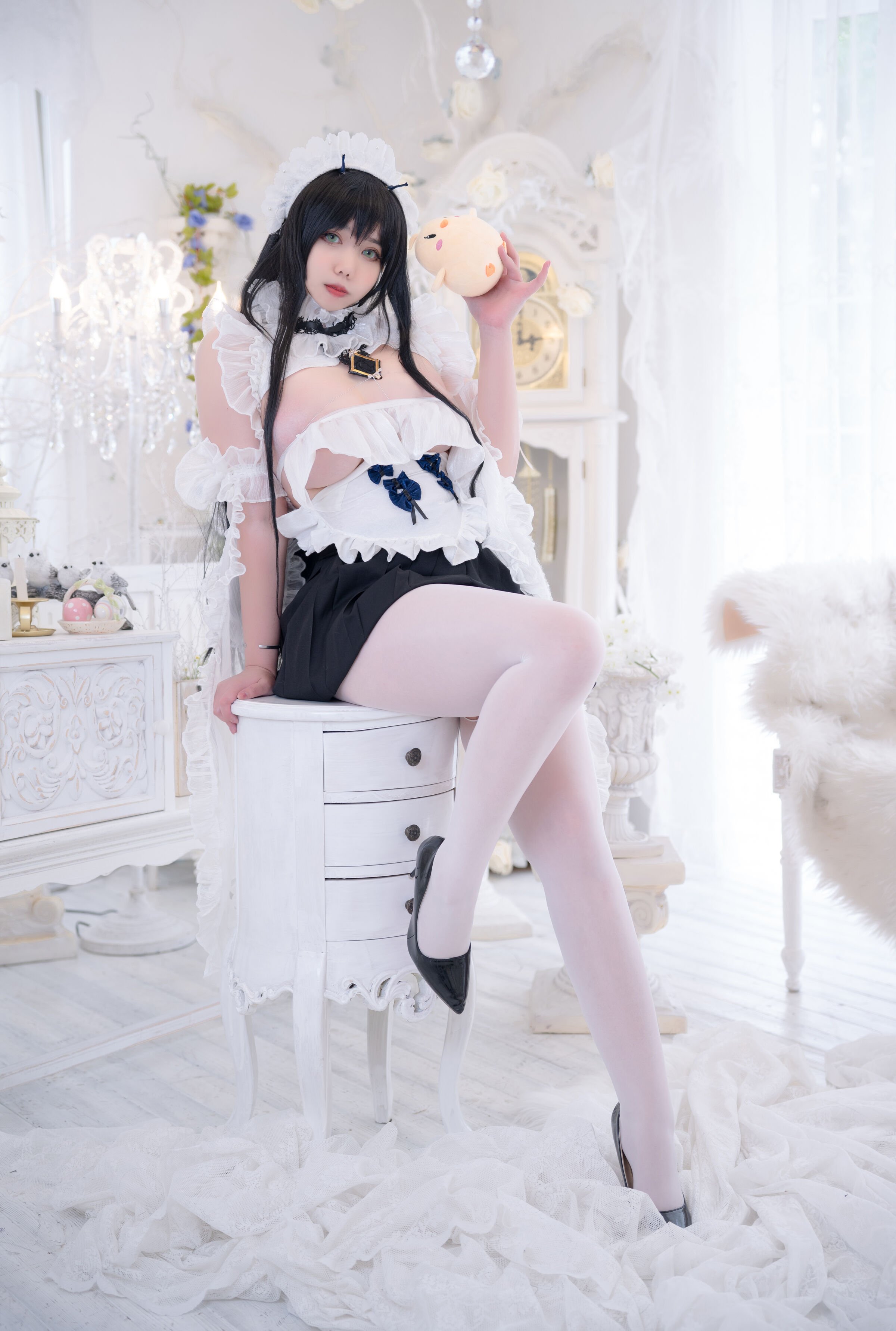 Meroko Meitong - Azur Lane: Indefatigable Maid Sister with No Energy [53P