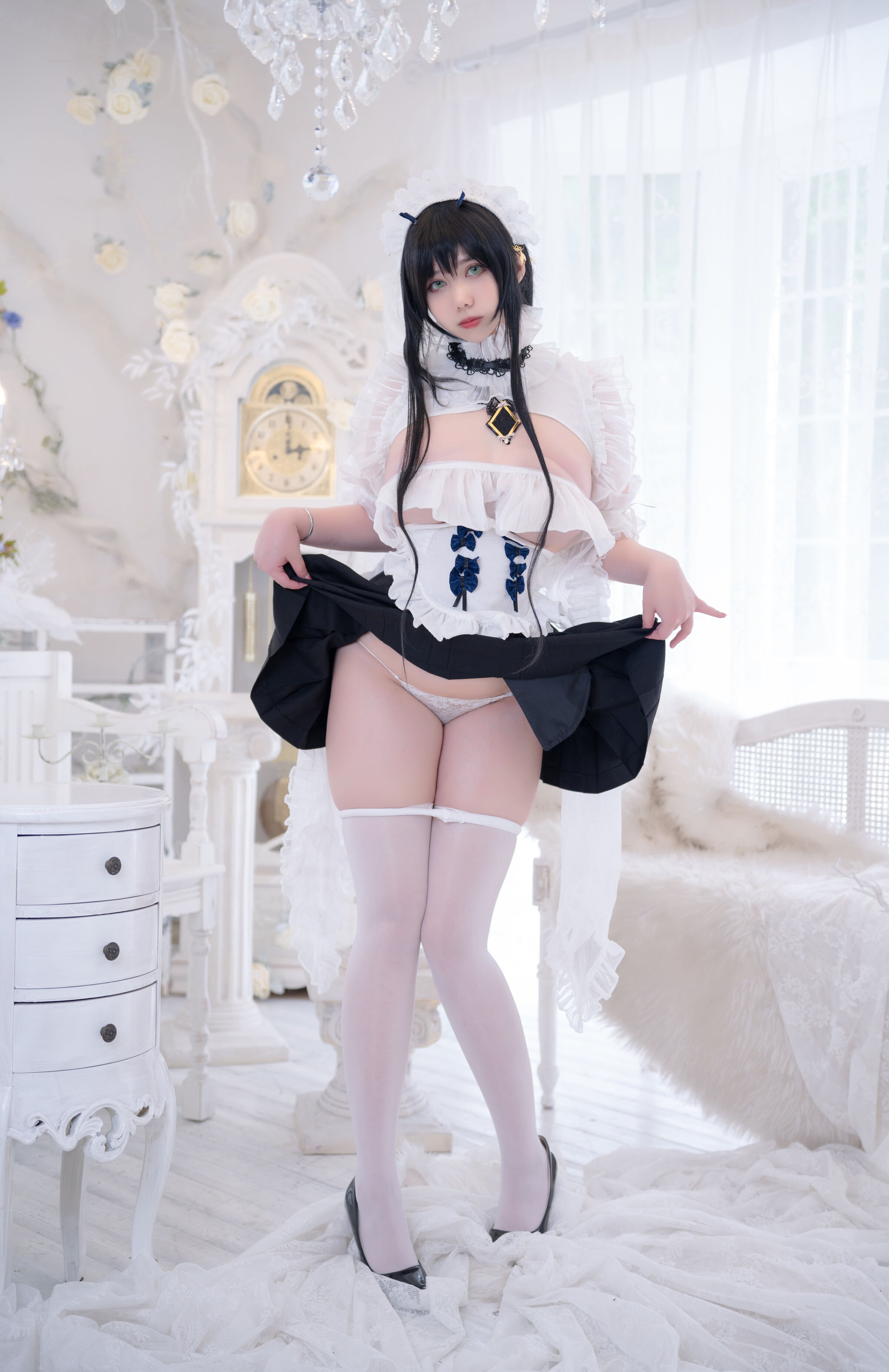 Meroko Meitong - Azur Lane: Indefatigable Maid Sister with No Energy [53P
