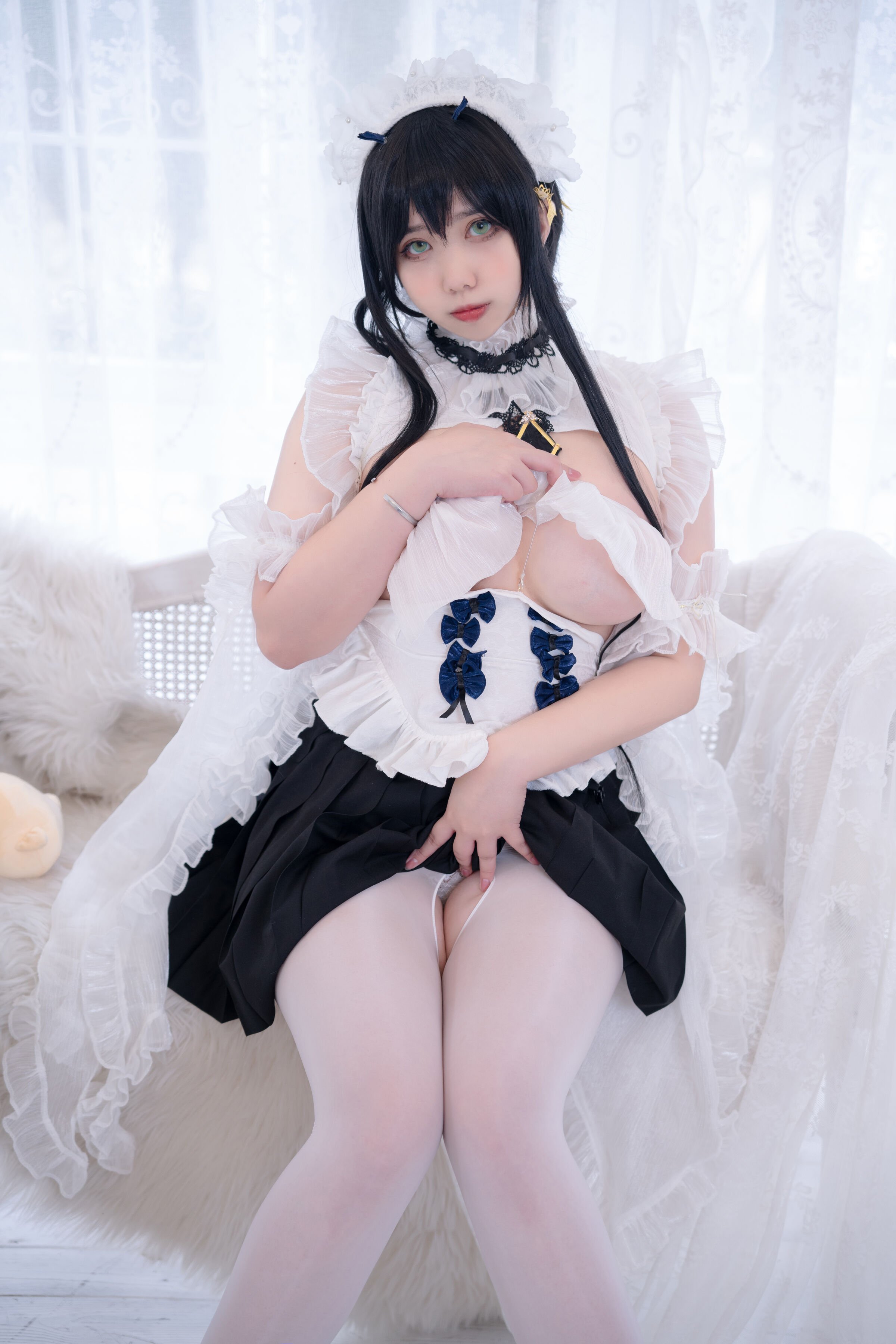 Meroko Meitong - Azur Lane: Indefatigable Maid Sister with No Energy [53P