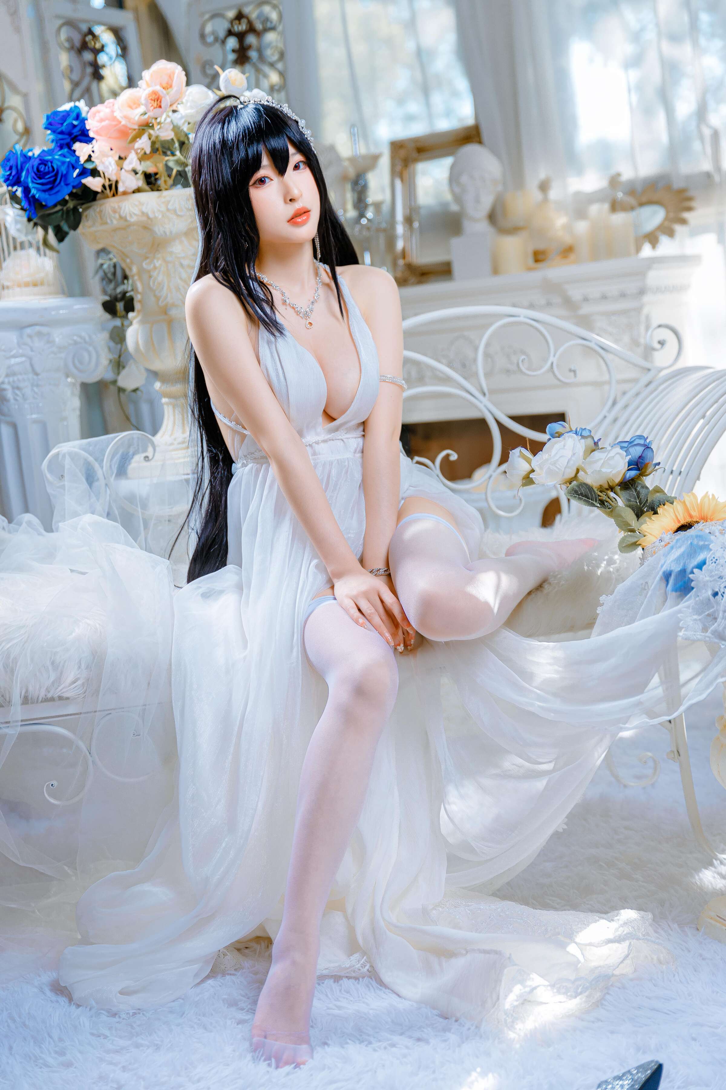 清水由乃 - Taihou wedding dress