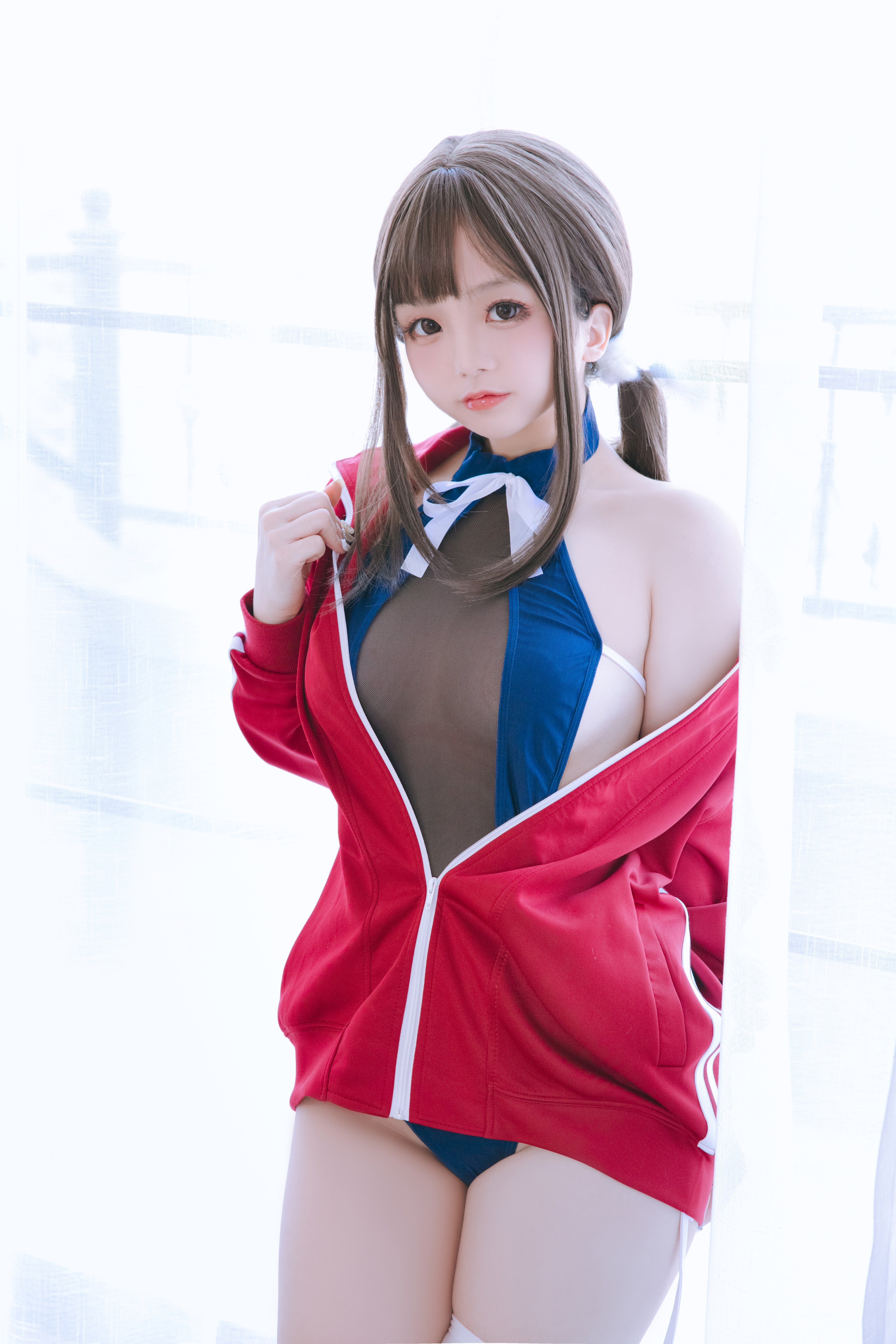 日奈嬌 - 網紗のスクール水着