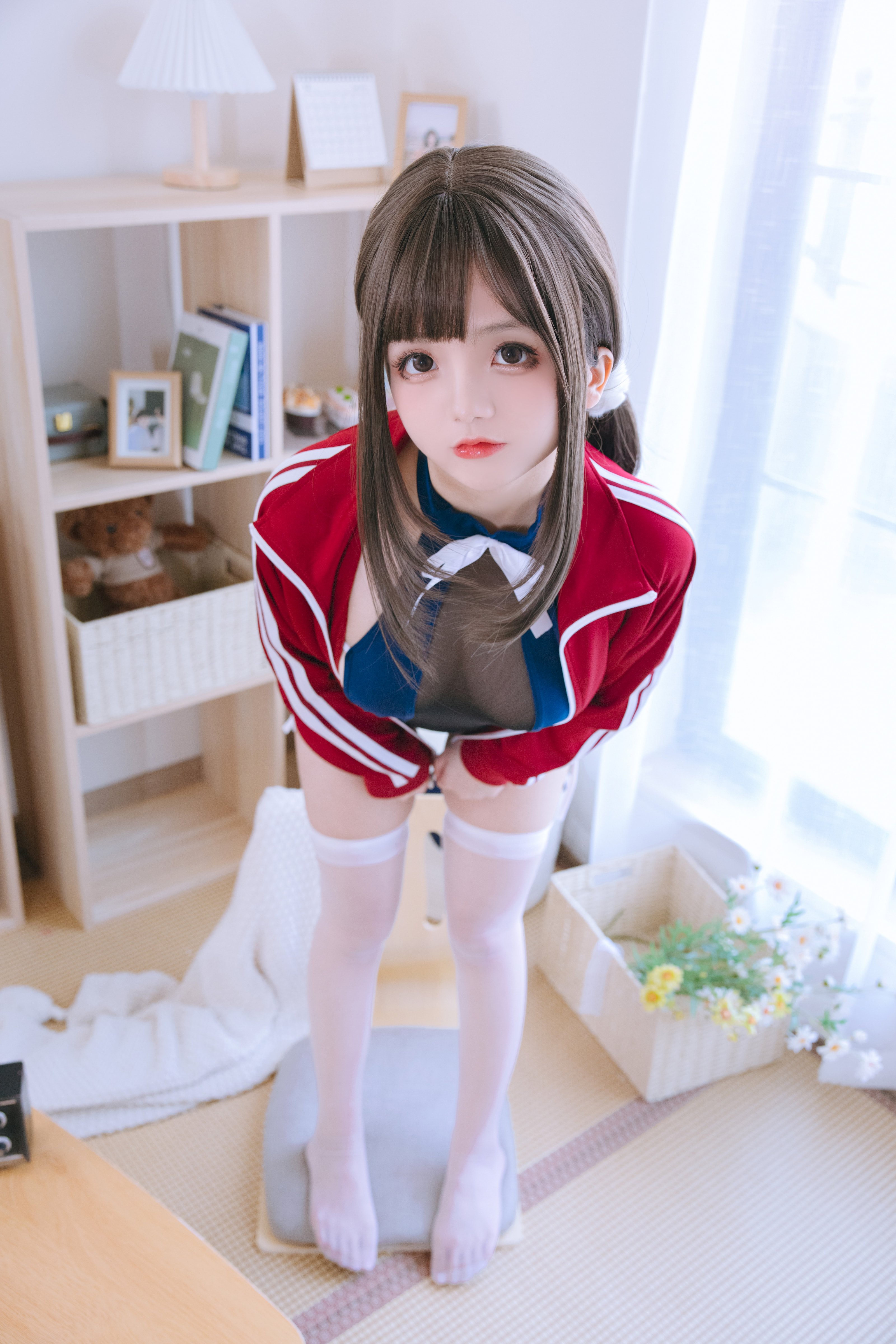 日奈嬌 - 網紗のスクール水着