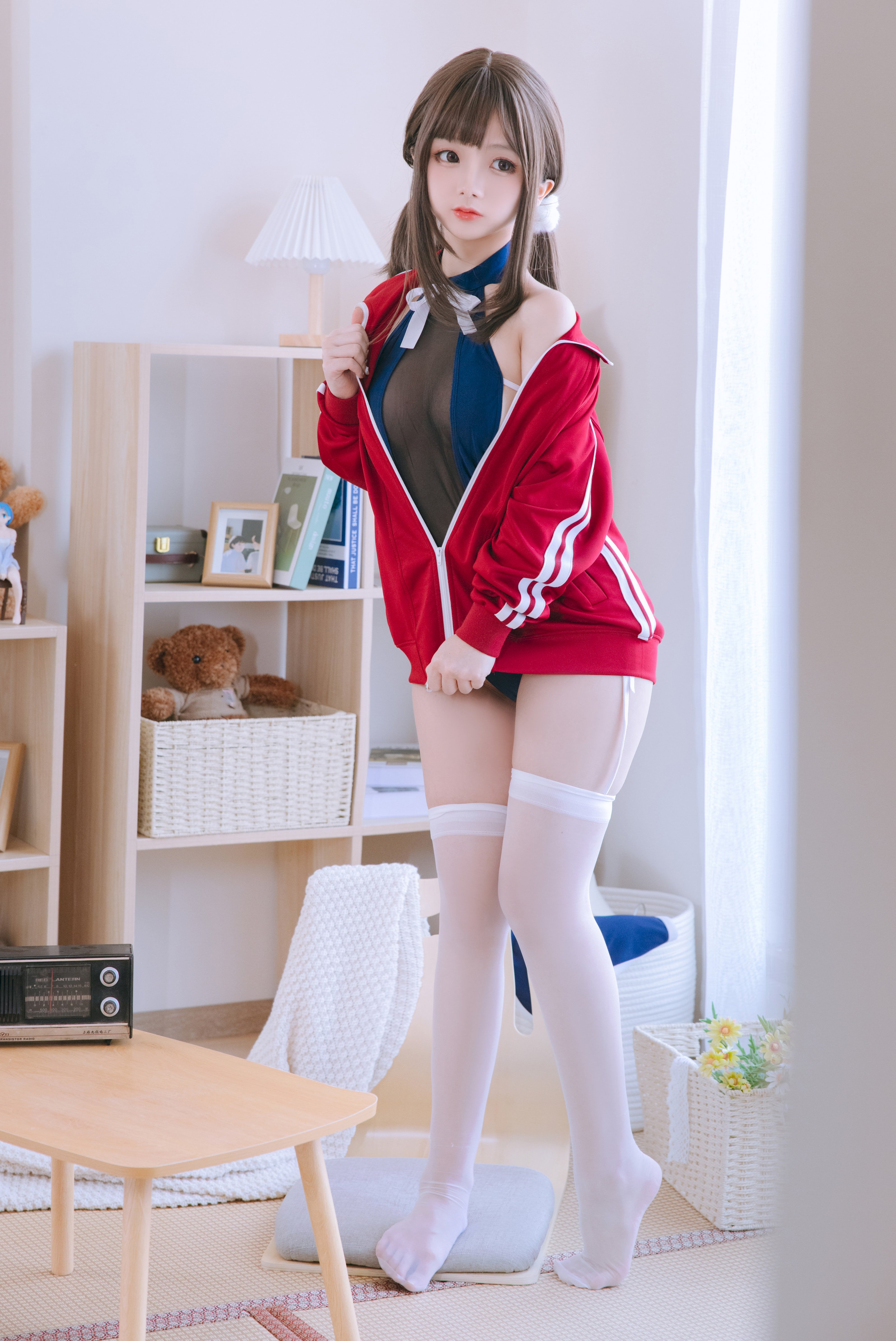 日奈嬌 - 網紗のスクール水着