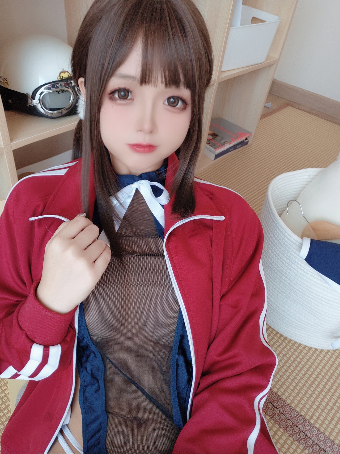 日奈嬌 - 網紗のスクール水着