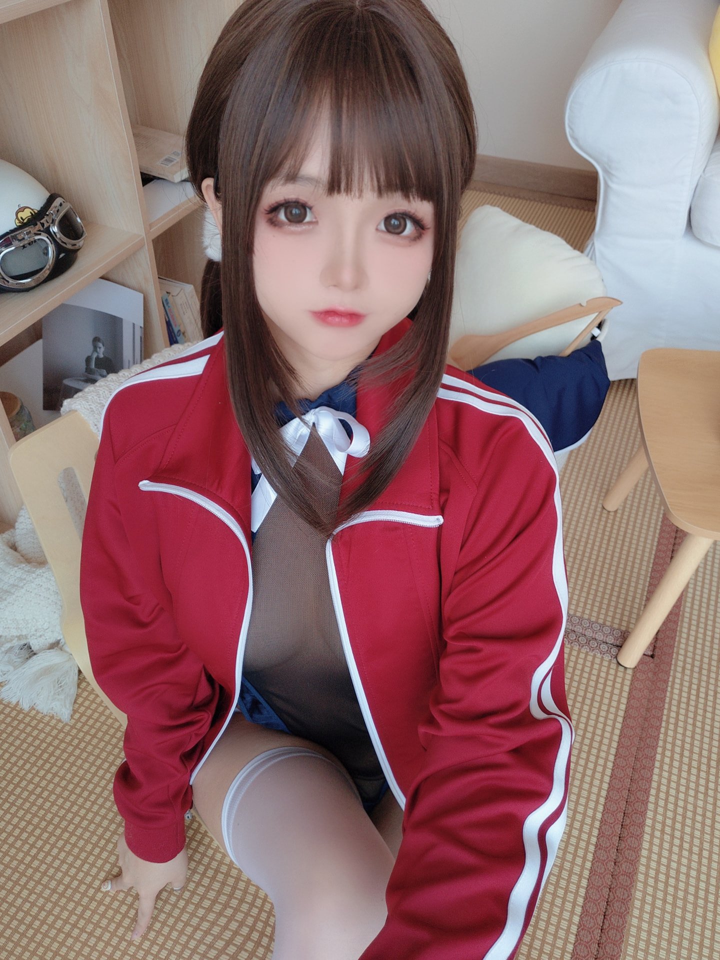 Rina Jiao - Mesh School Swimsuit