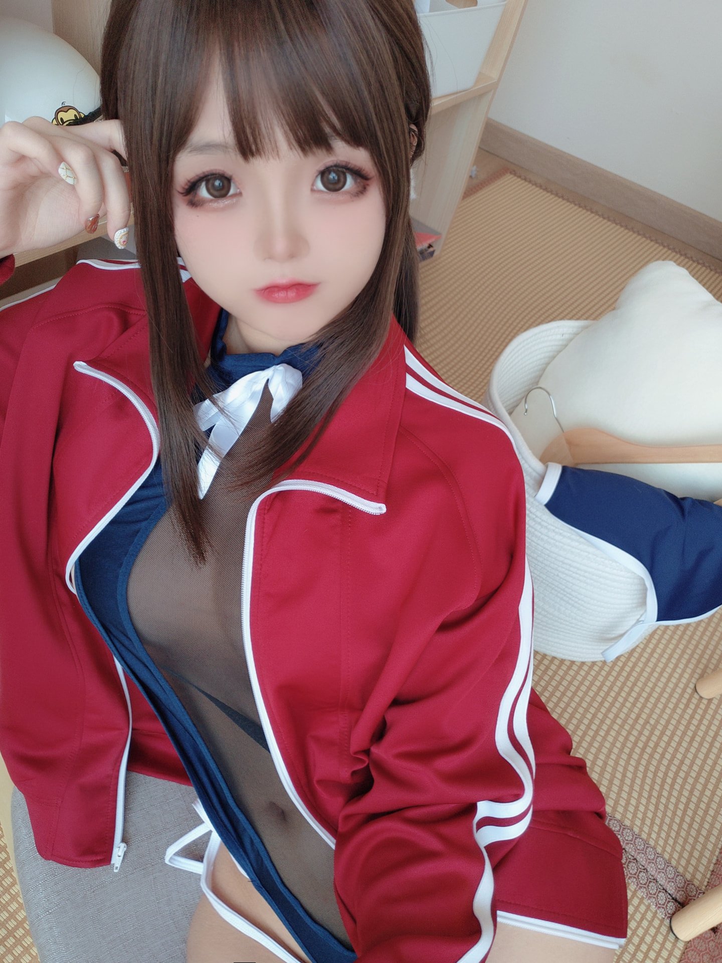 Rina Jiao - Mesh School Swimsuit