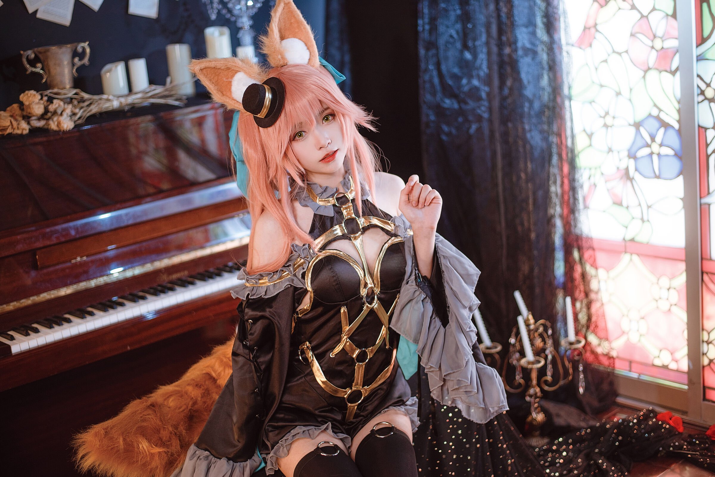 大大捲捲小捲 - 玉藻前 漆黑的魔術服