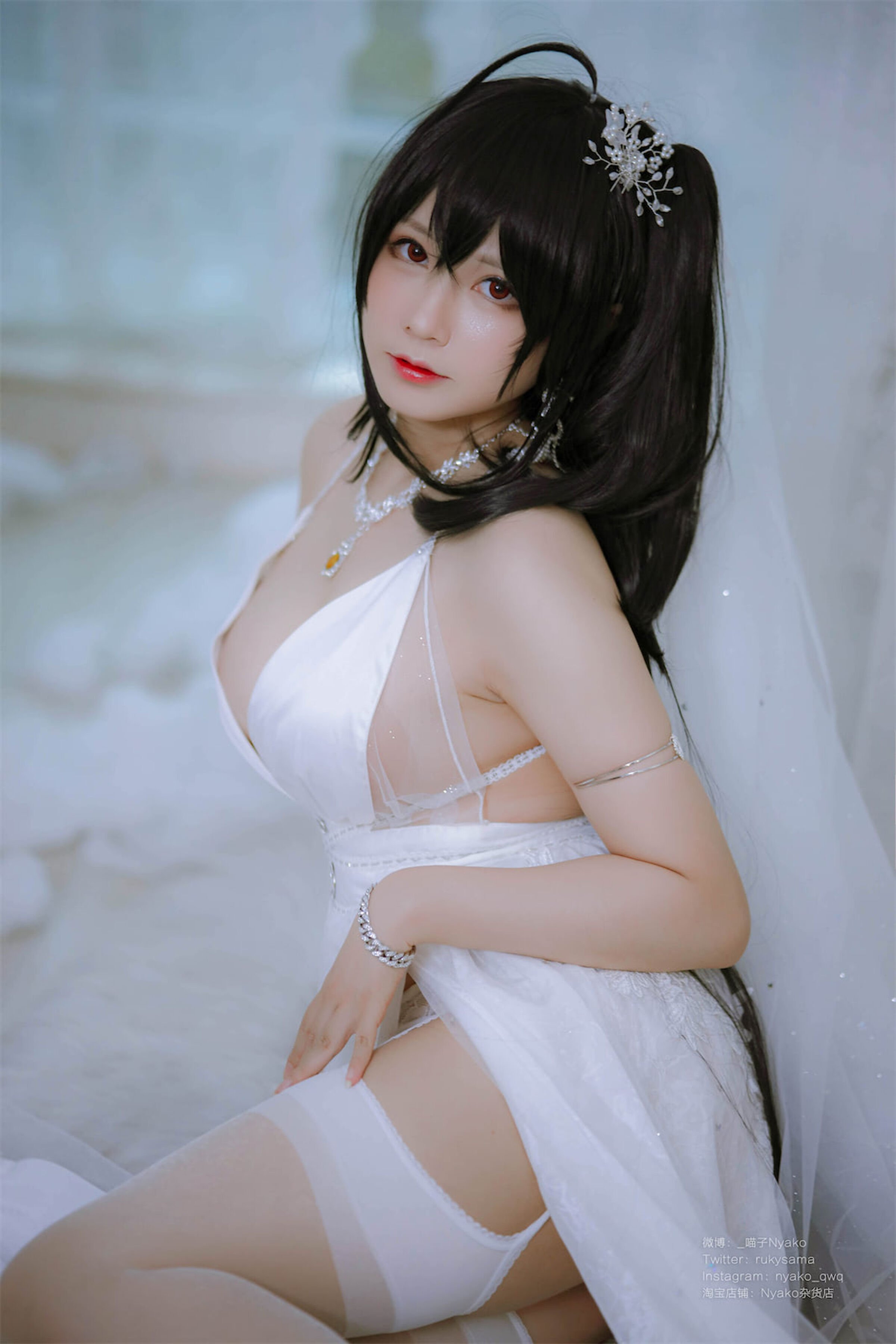 尼亞科喵子 大鳳純白婚紗