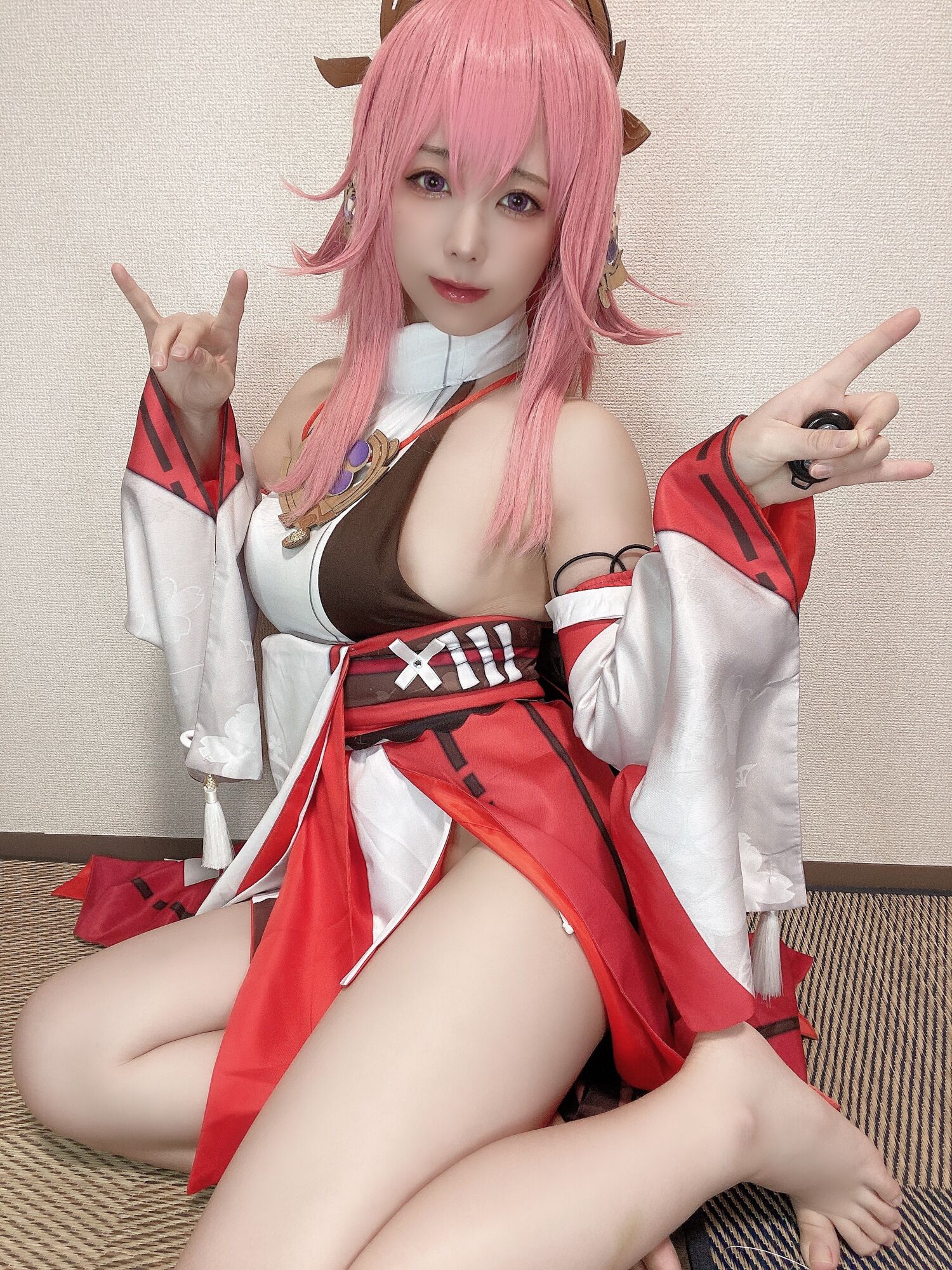Rizuna - 八重神子コスプレ自撮り写真集