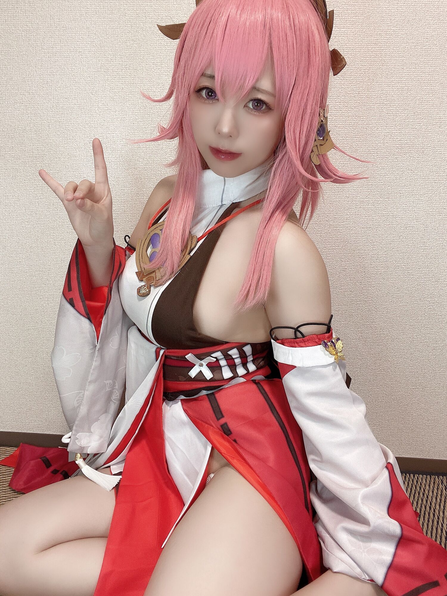 Rizuna - 八重神子コスプレ自撮り写真集