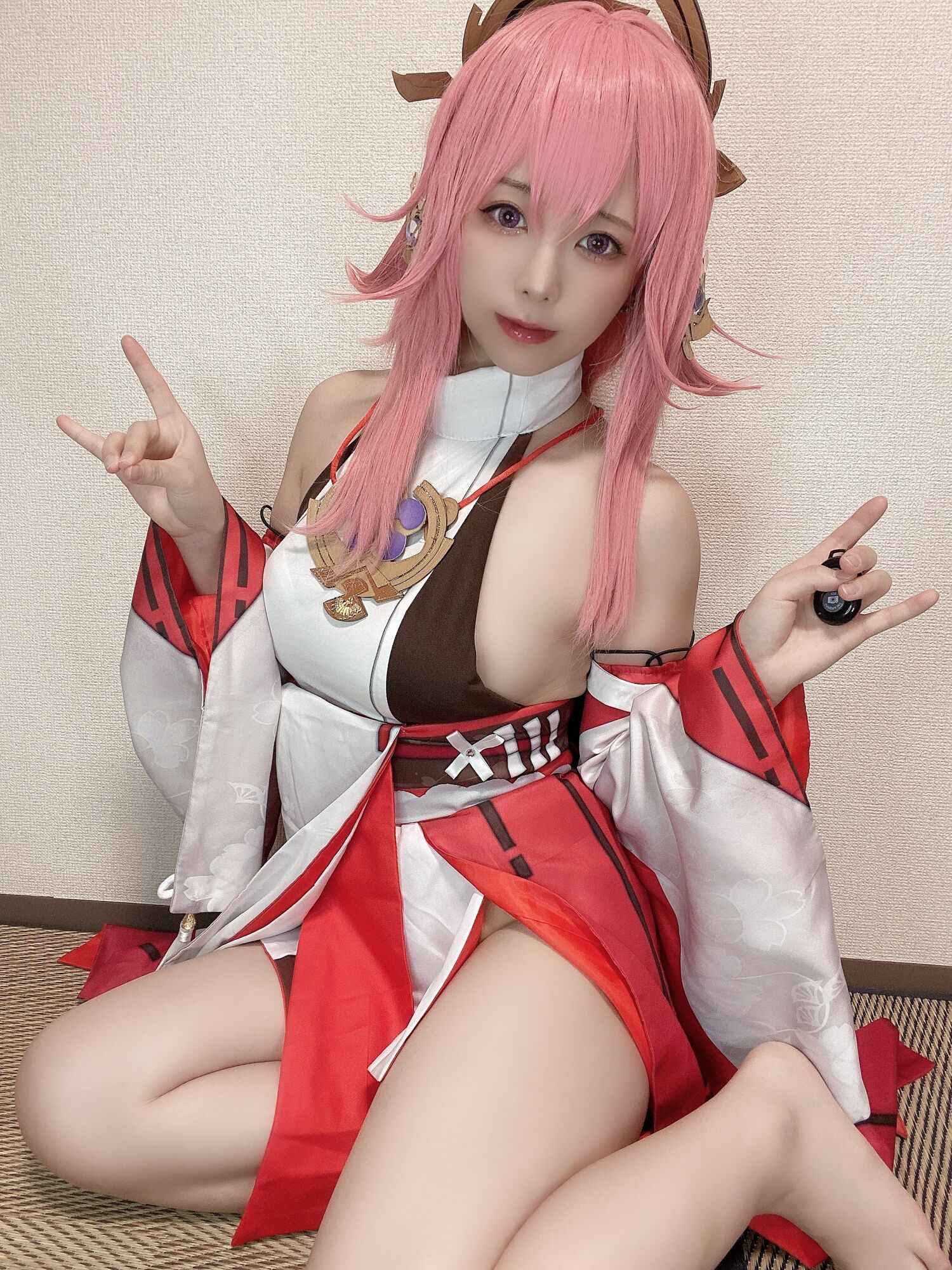 Rizuna - 八重神子コスプレ自撮り写真集