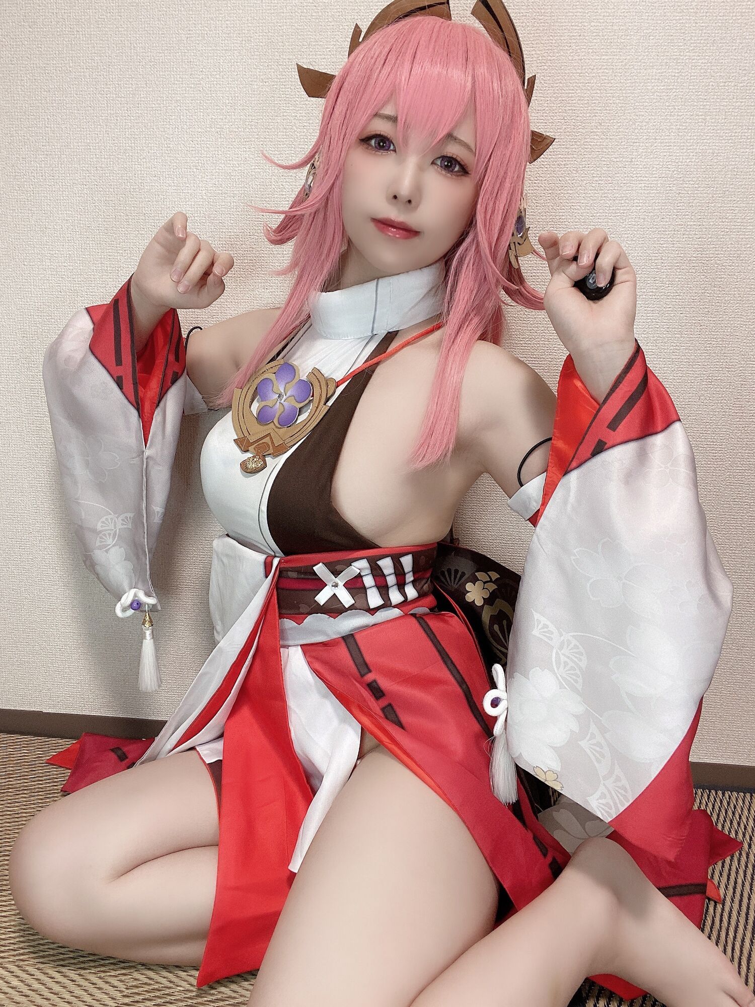 Rizuna - 八重神子コスプレ自撮り写真集