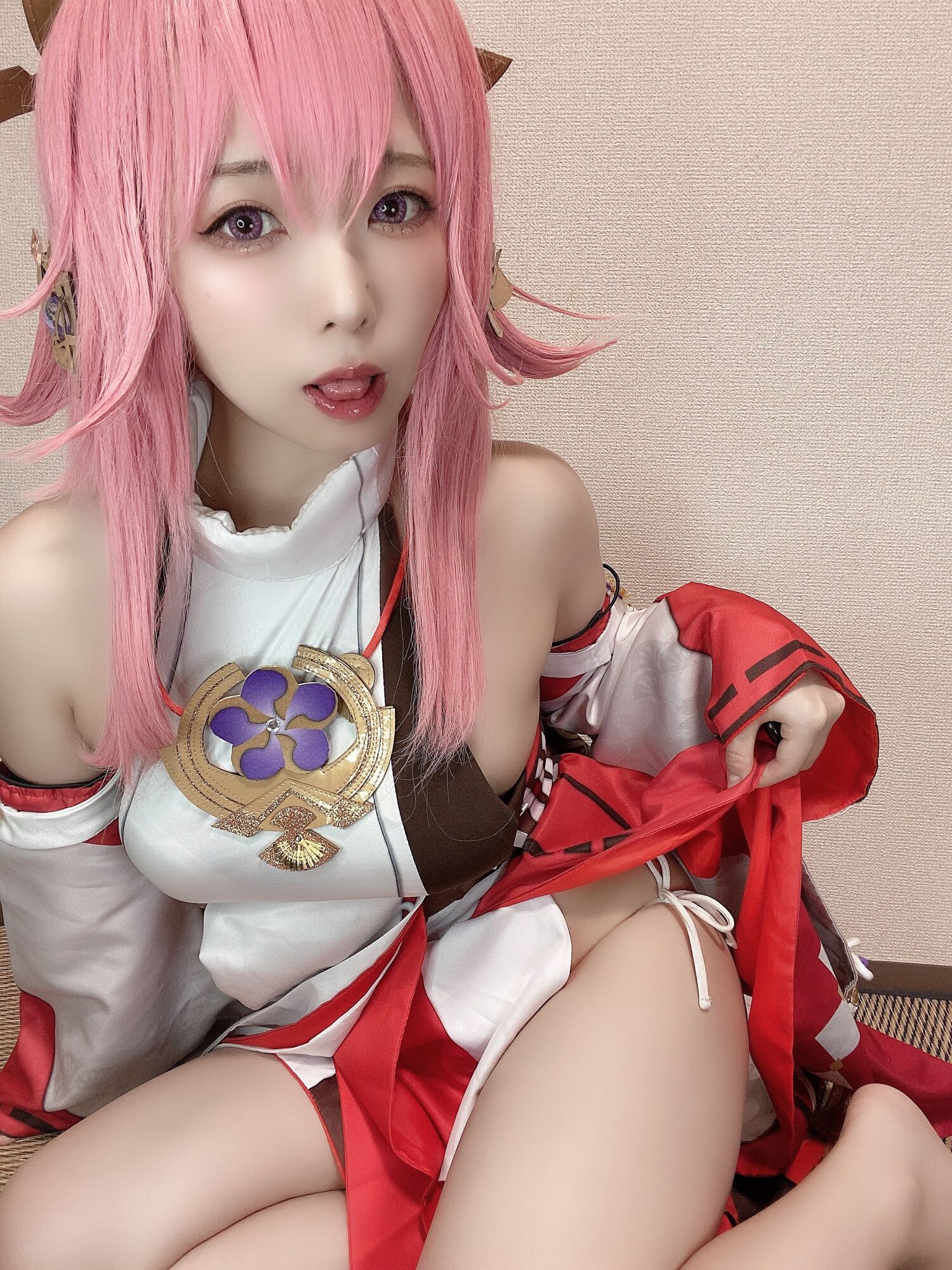 Rizuna - 八重神子コスプレ自撮り写真集